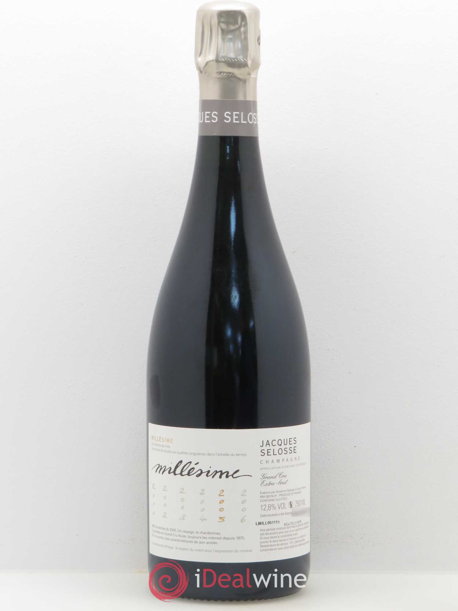 Champagne Selosse 2005 - Lot de 1 bouteille - 0