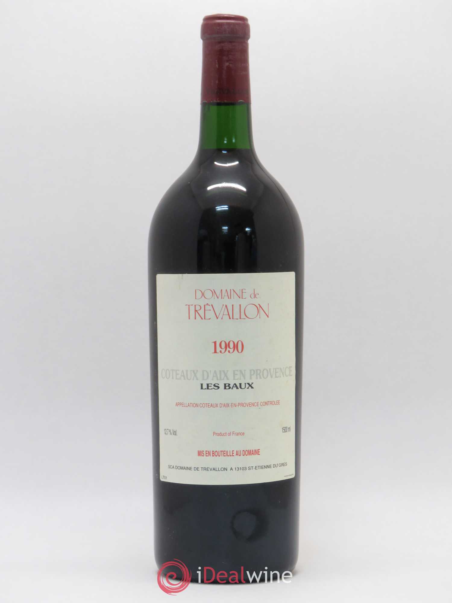 Coteaux d'Aix-en-Provence Trévallon (Domaine de) Eloi Dürrbach Les Baux 1990 - Lot de 1 magnum - 0