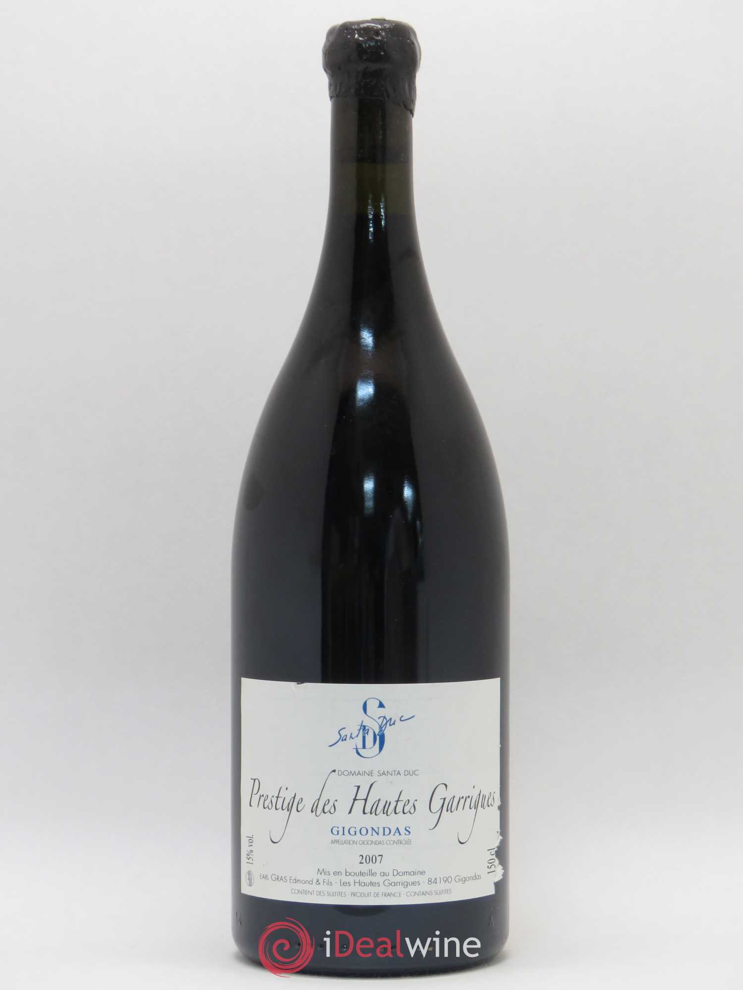 Gigondas Santa Duc (Domaine) Hautes Garrigues Famille Gras 2007 - Lot de 1 magnum - 0