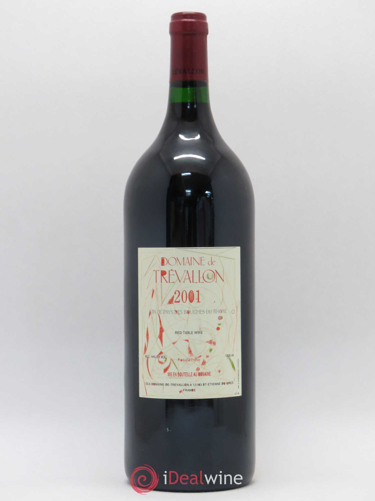 Coteaux d'Aix-en-Provence Trévallon (Domaine de) Eloi Dürrbach 2001 - Lot de 1 magnum - 0