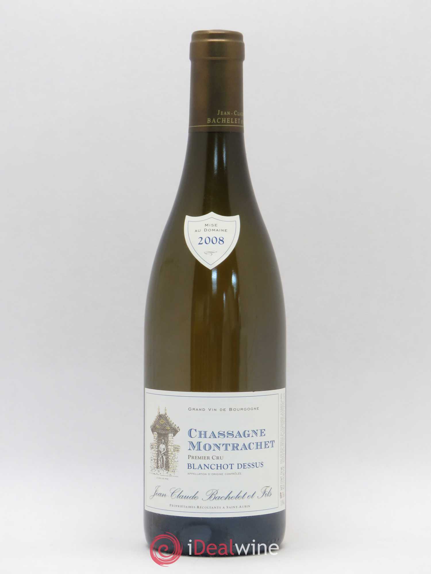 Chassagne-Montrachet 1er Cru Blanchot Dessus Jean-Claude Bachelet (Domaine) 2008 - Lot de 1 bouteille - 0
