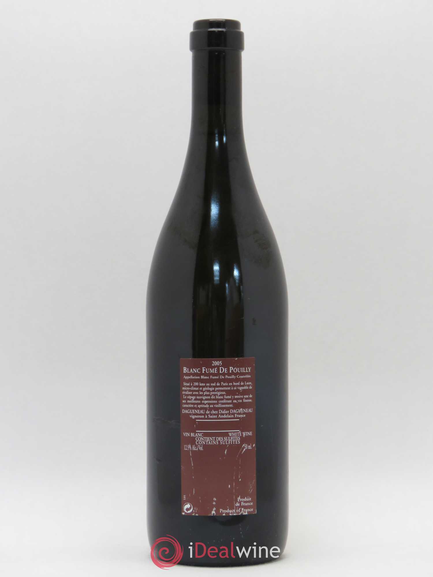 Vin de France (anciennement Pouilly-Fumé) Pur Sang Dagueneau (Domaine Didier - Louis-Benjamin) 2005 - Lot de 1 bouteille - 1