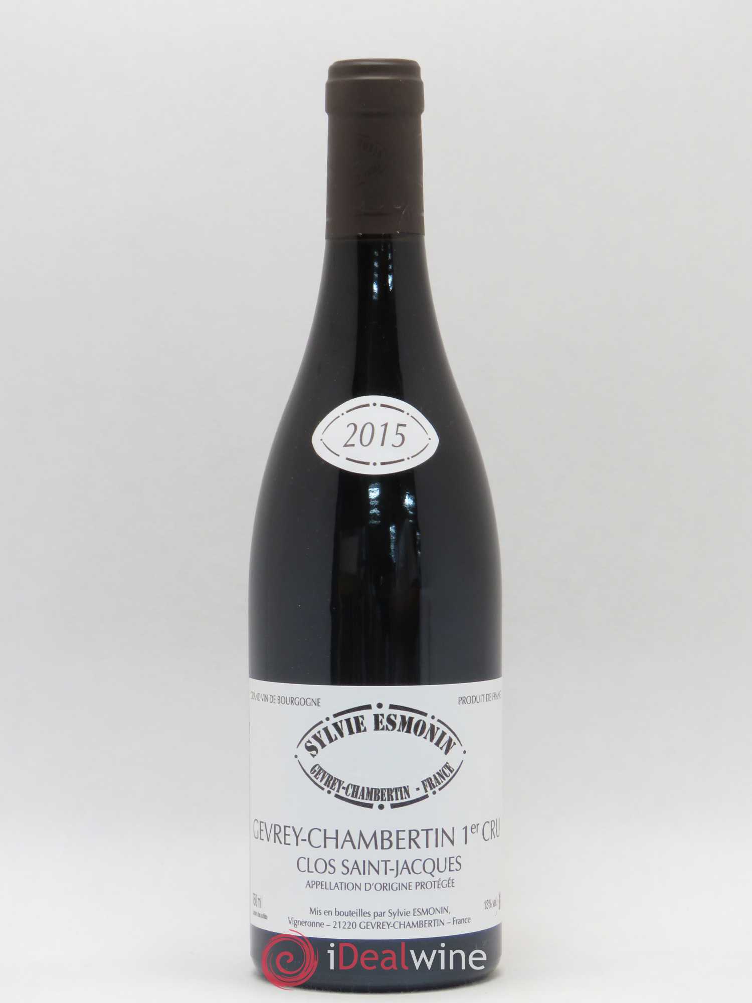 Gevrey-Chambertin 1er Cru Clos Saint Jacques Sylvie Esmonin 2015 - Lot de 1 bouteille - 0