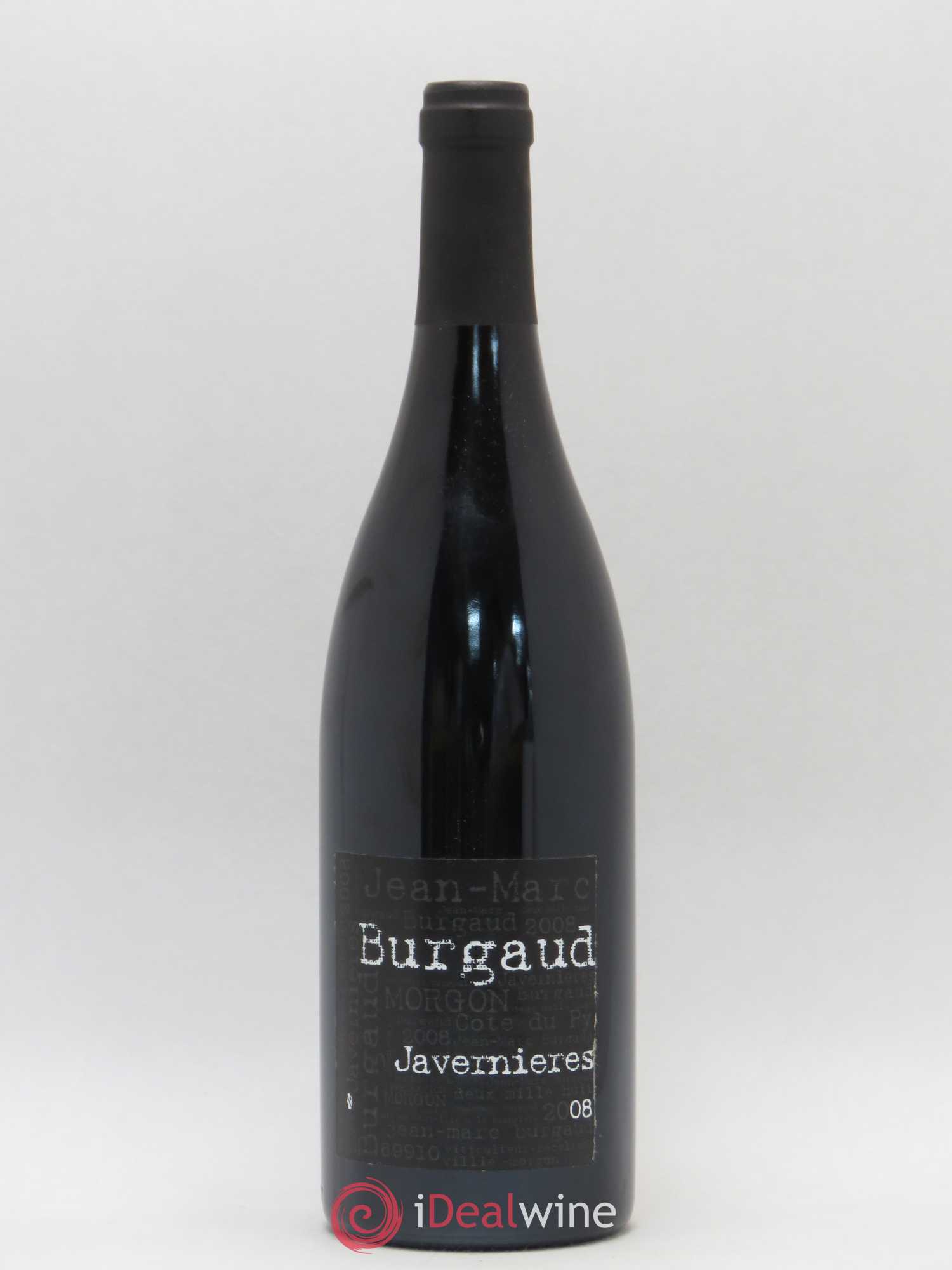 Morgon Javernières Jean-Marc Burgaud (Domaine) 2008 - Lot de 1 bouteille - 0