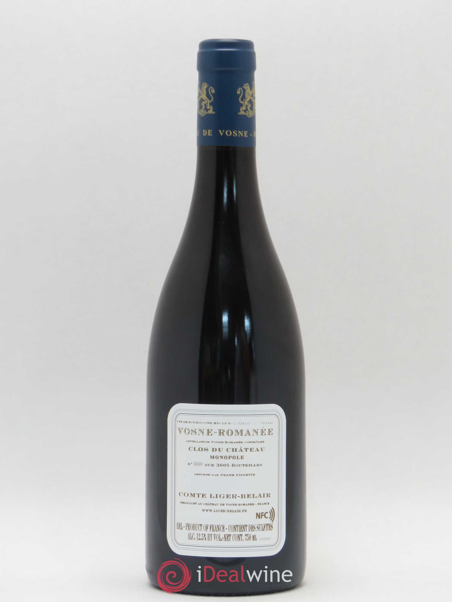 Vosne-Romanée Clos du Château Comte Liger-Belair (Domaine du) 2015 - Lot de 1 bouteille - 1