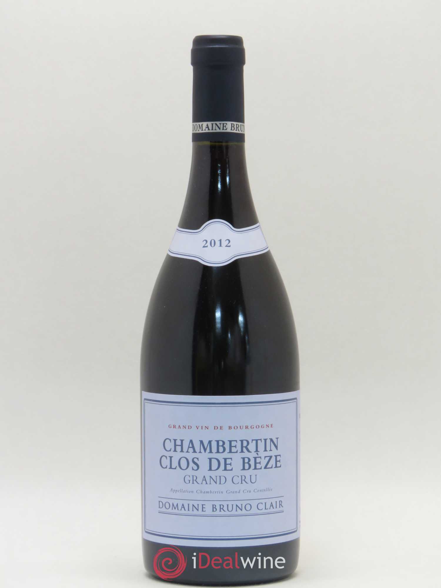 Chambertin Clos de Bèze Grand Cru Bruno Clair (Domaine) 2012 - Lot de 1 bouteille - 0