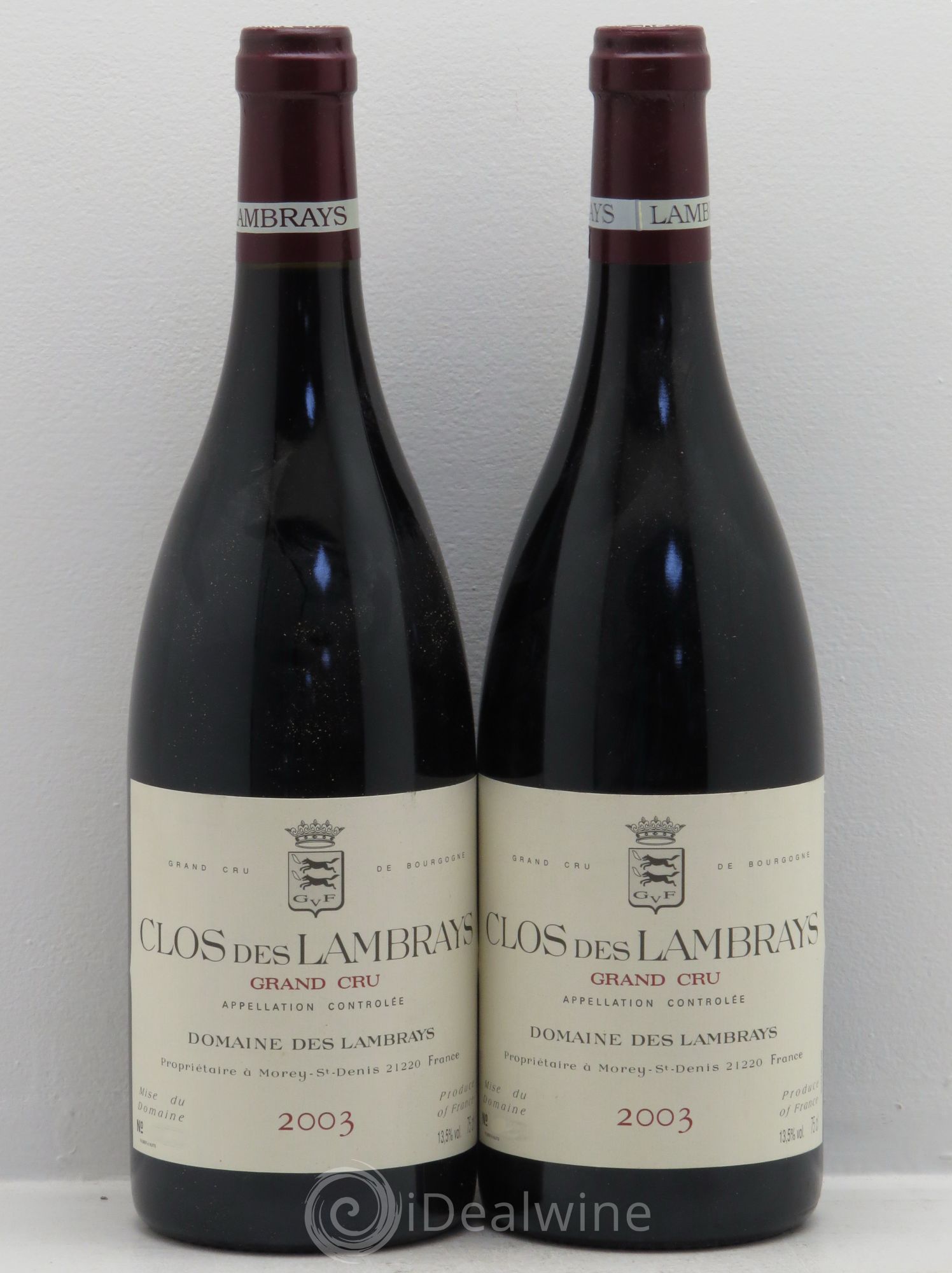 Clos des Lambrays Grand Cru Domaine des Lambrays 2003 - Lot de 2 bouteilles - 0