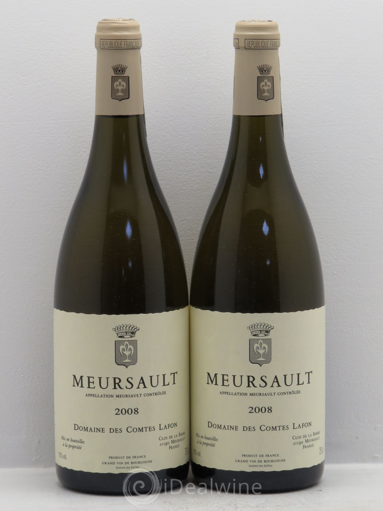 Meursault Comtes Lafon (Domaine des) 2008 - Lot de 2 bouteilles - 0