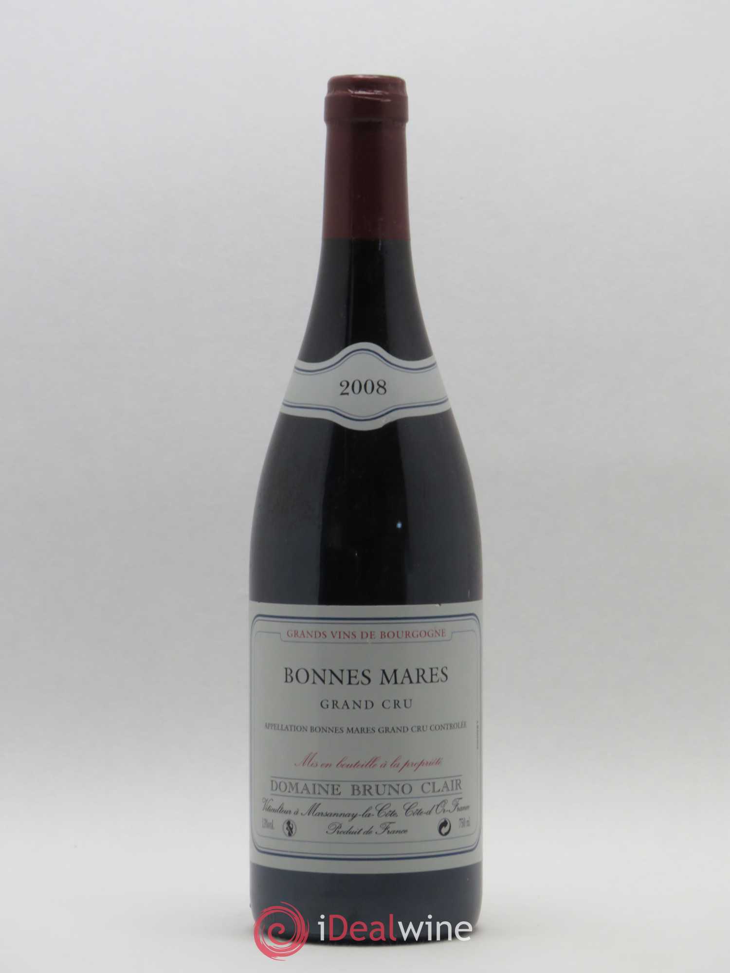 Bonnes-Mares Grand Cru Bruno Clair (Domaine) 2008 - Lot de 1 bouteille - 0