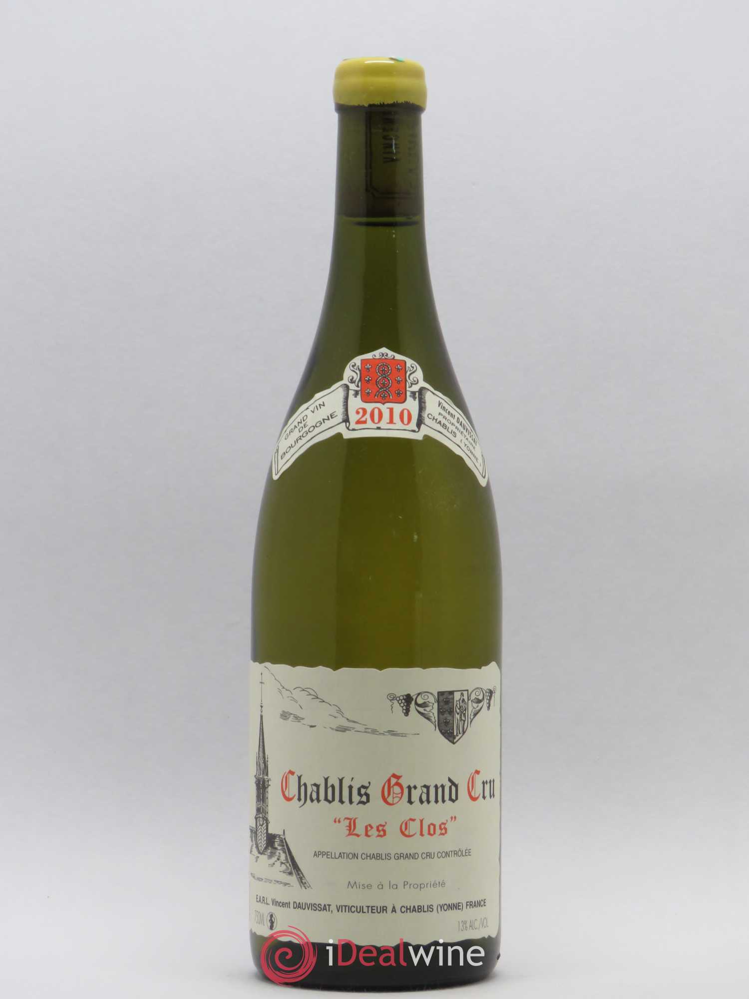 Chablis Grand Cru Les Clos Vincent Dauvissat (Domaine) 2010 - Lot de 1 bouteille - 0