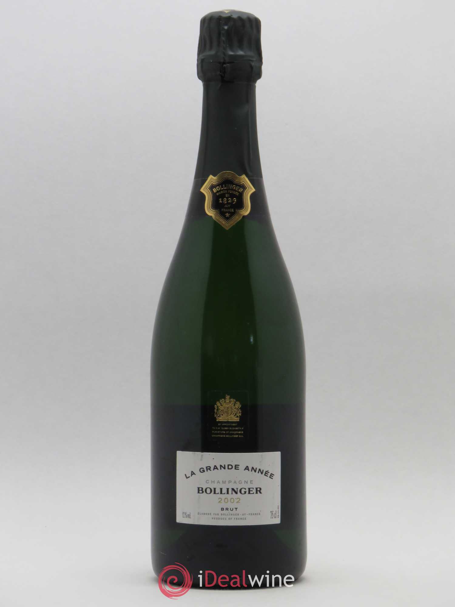 La Grande Année Brut Bollinger 2002 - Lot de 1 bouteille - 0