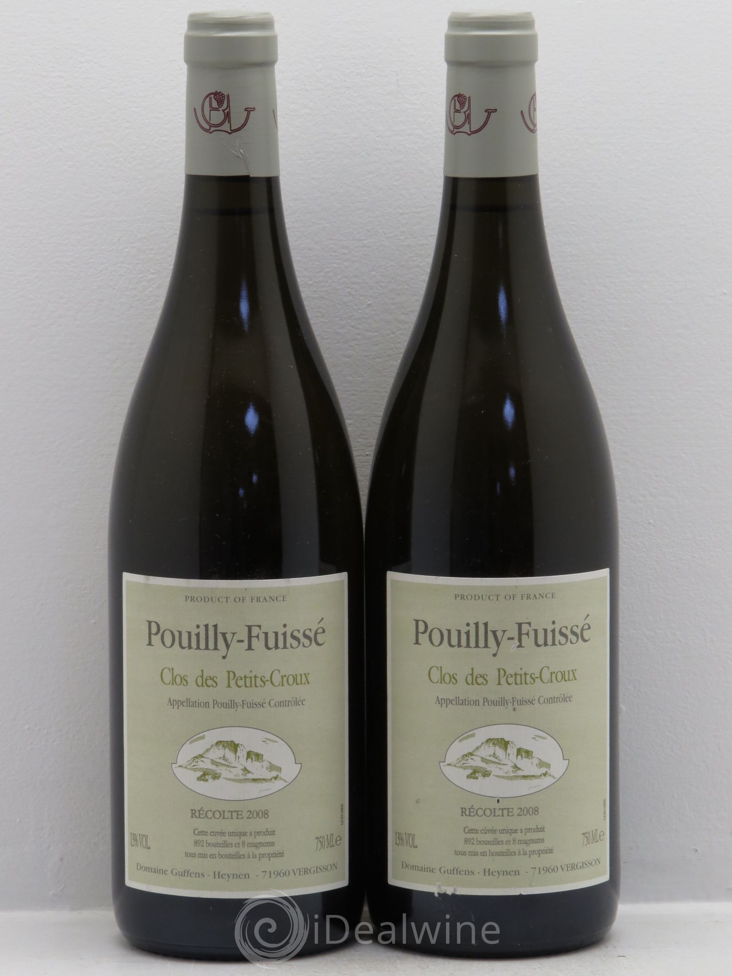 Pouilly-Fuissé Clos des Petits Croux 2008 - Posten von 2 Flaschen - 0