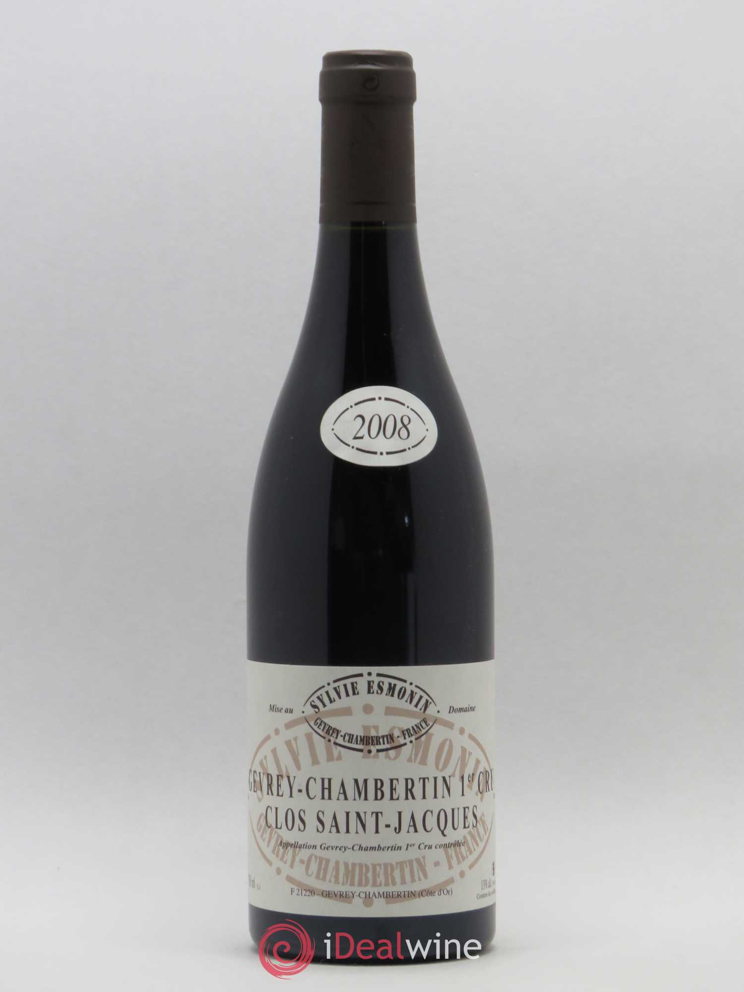 Gevrey-Chambertin 1er Cru Clos Saint Jacques Sylvie Esmonin 2008 - Posten von 1 Flasche - 0