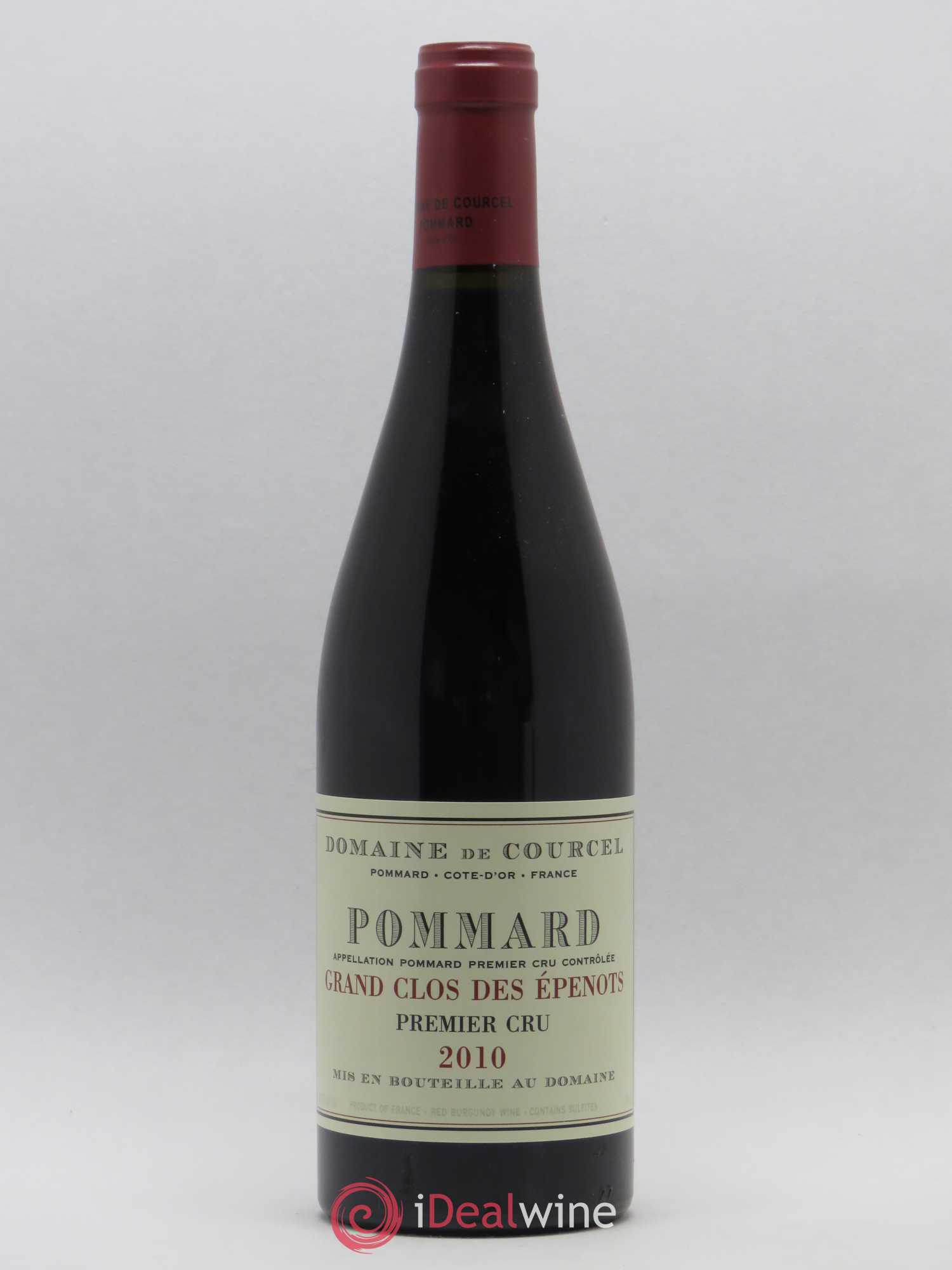 Pommard 1er Cru Grand Clos des Epenots de Courcel (Domaine) 2010 - Lot de 1 bouteille - 0
