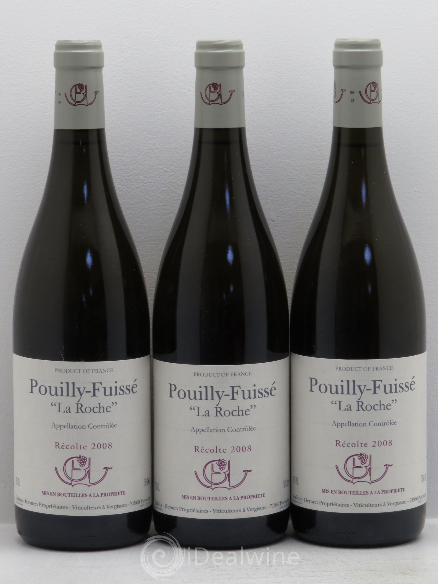 Pouilly-Fuissé La Roche 2008 - Lot de 3 bouteilles - 0