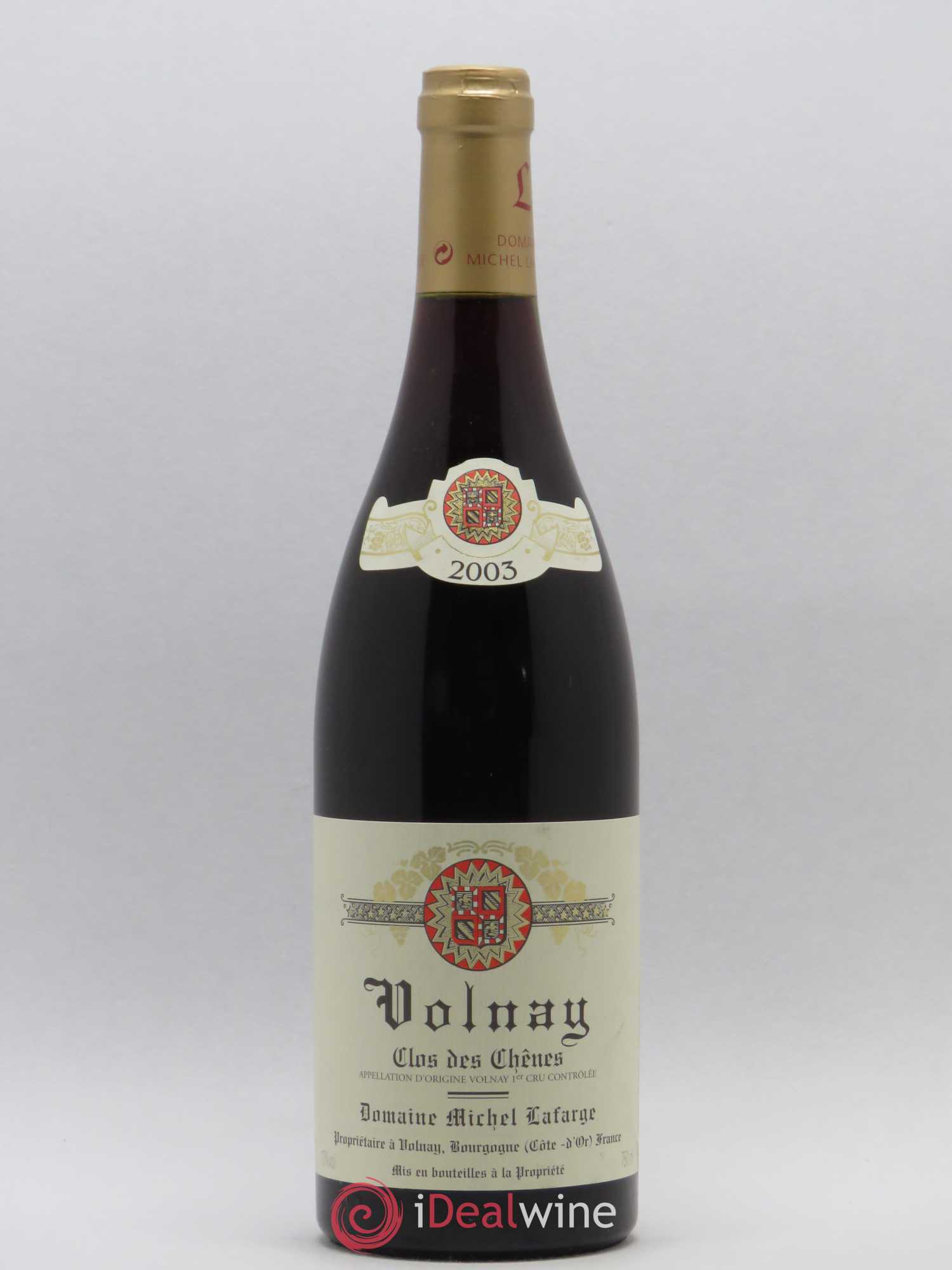 Volnay 1er Cru Clos des Chênes Lafarge (Domaine) 2003 - Lot de 1 bouteille - 0