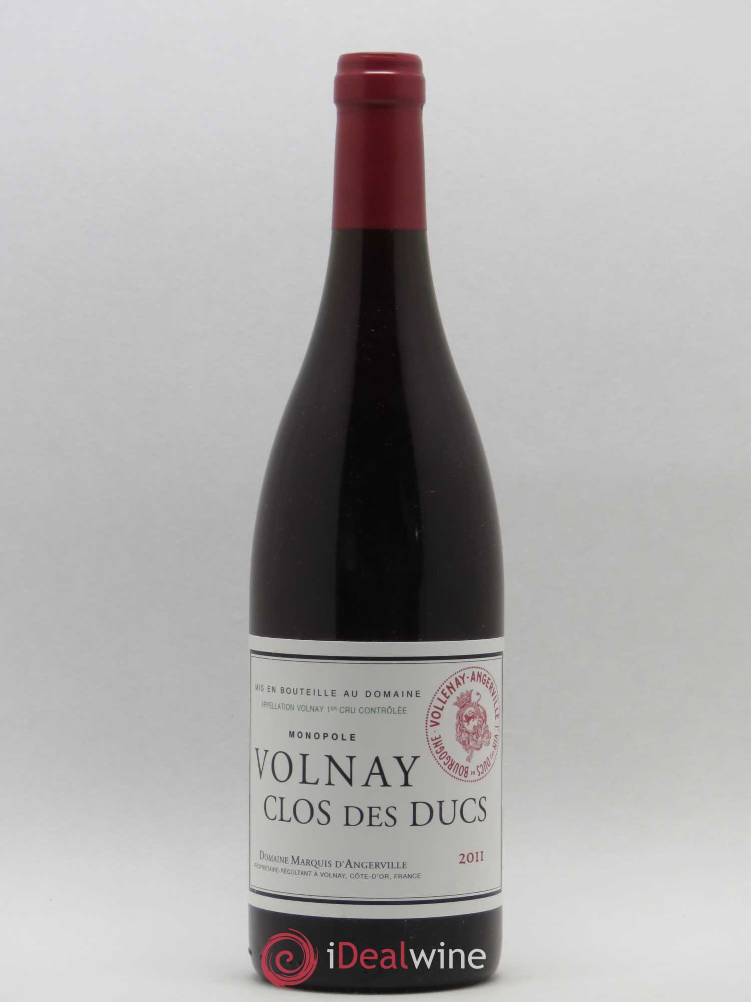 Volnay 1er Cru Clos des Ducs Marquis d'Angerville (Domaine) 2011 - Lot de 1 bouteille - 0