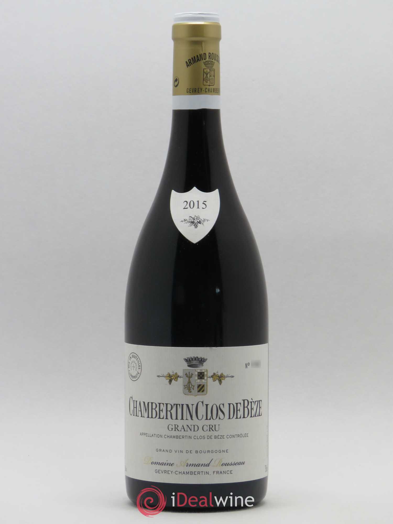 Chambertin Clos de Bèze Grand Cru Armand Rousseau (Domaine) 2015 - Lot de 1 bouteille - 0