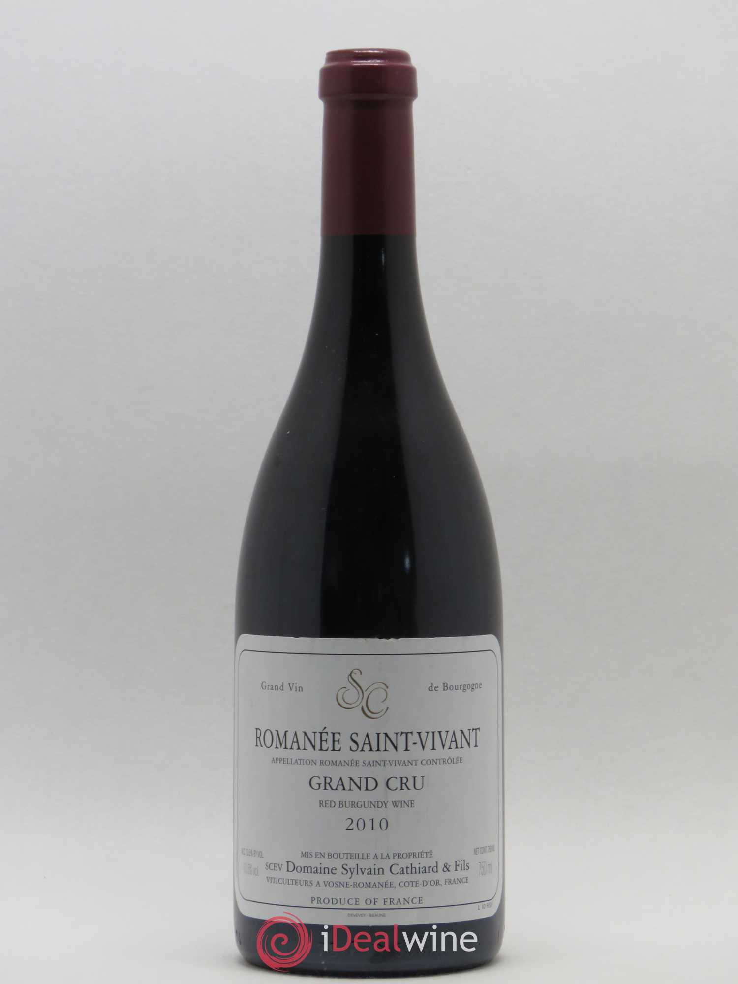 Romanée-Saint-Vivant Grand Cru Sylvain Cathiard & Fils 2010 - Lot de 1 bouteille - 0