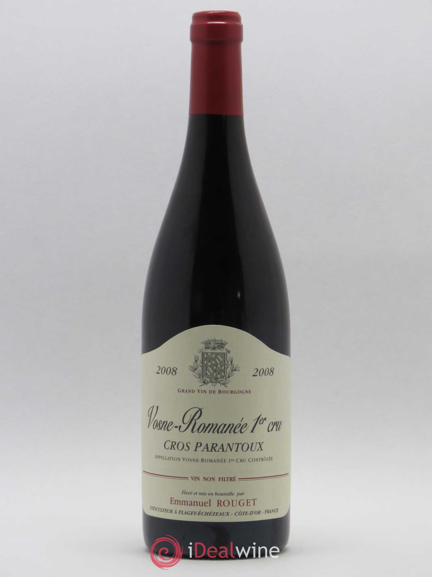 Vosne-Romanée 1er Cru Cros Parantoux Emmanuel Rouget 2008 - Lot de 1 bouteille - 0