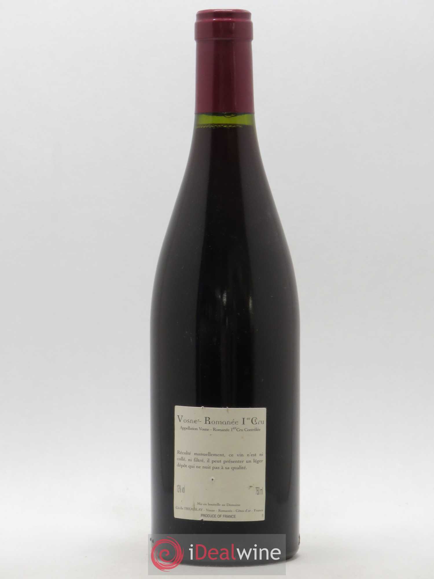 Vosne-Romanée 1er Cru Les Beaumonts (ou Beaux Monts) Cécile Tremblay 2005 - Lot de 1 bouteille - 1