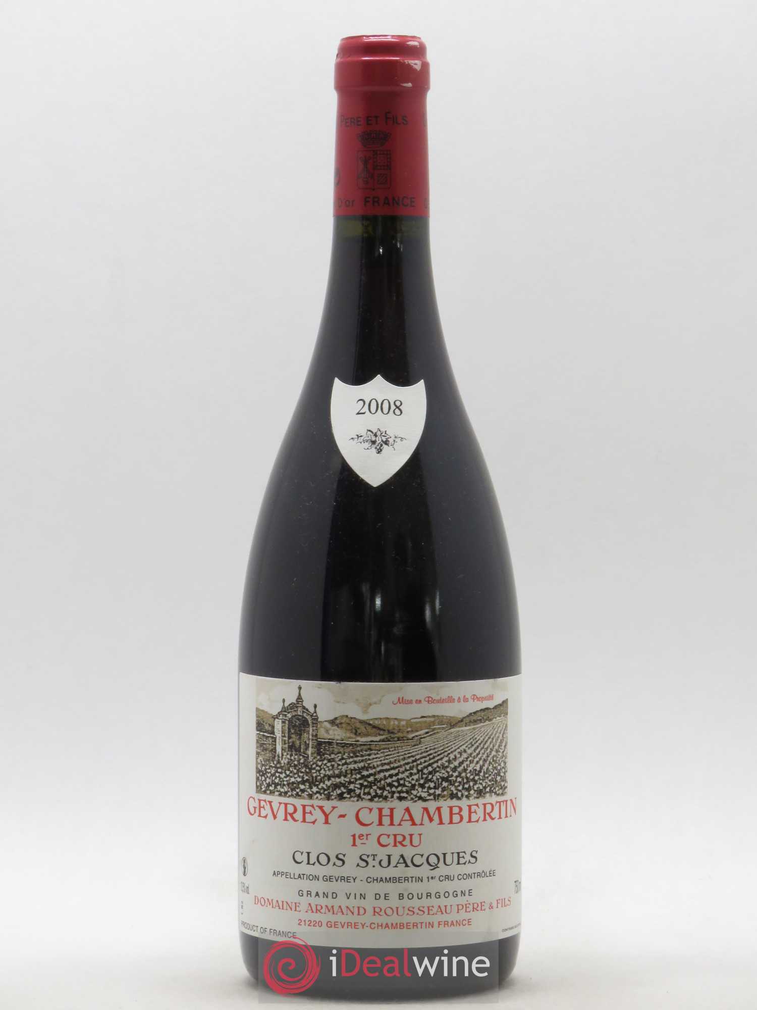 Gevrey-Chambertin 1er Cru Clos Saint-Jacques Armand Rousseau (Domaine) 2008 - Lot de 1 bouteille - 0
