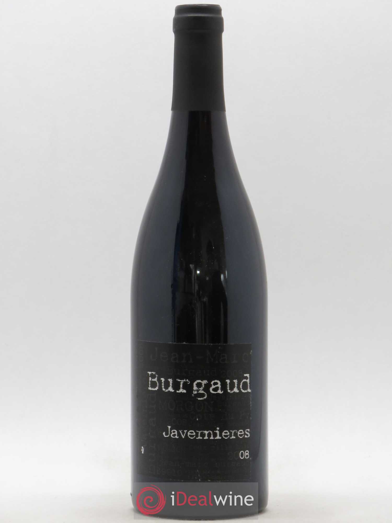 Morgon Javernières Jean-Marc Burgaud (Domaine) 2008 - Lot de 1 bouteille - 0