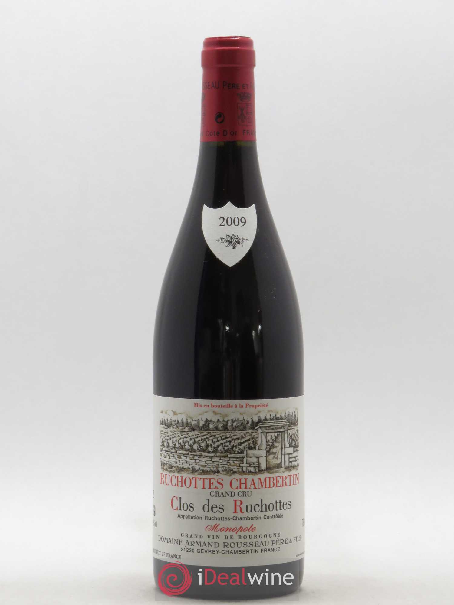 Ruchottes-Chambertin Grand Cru Clos des Ruchottes Armand Rousseau (Domaine) 2009 - Posten von 1 Flasche - 0