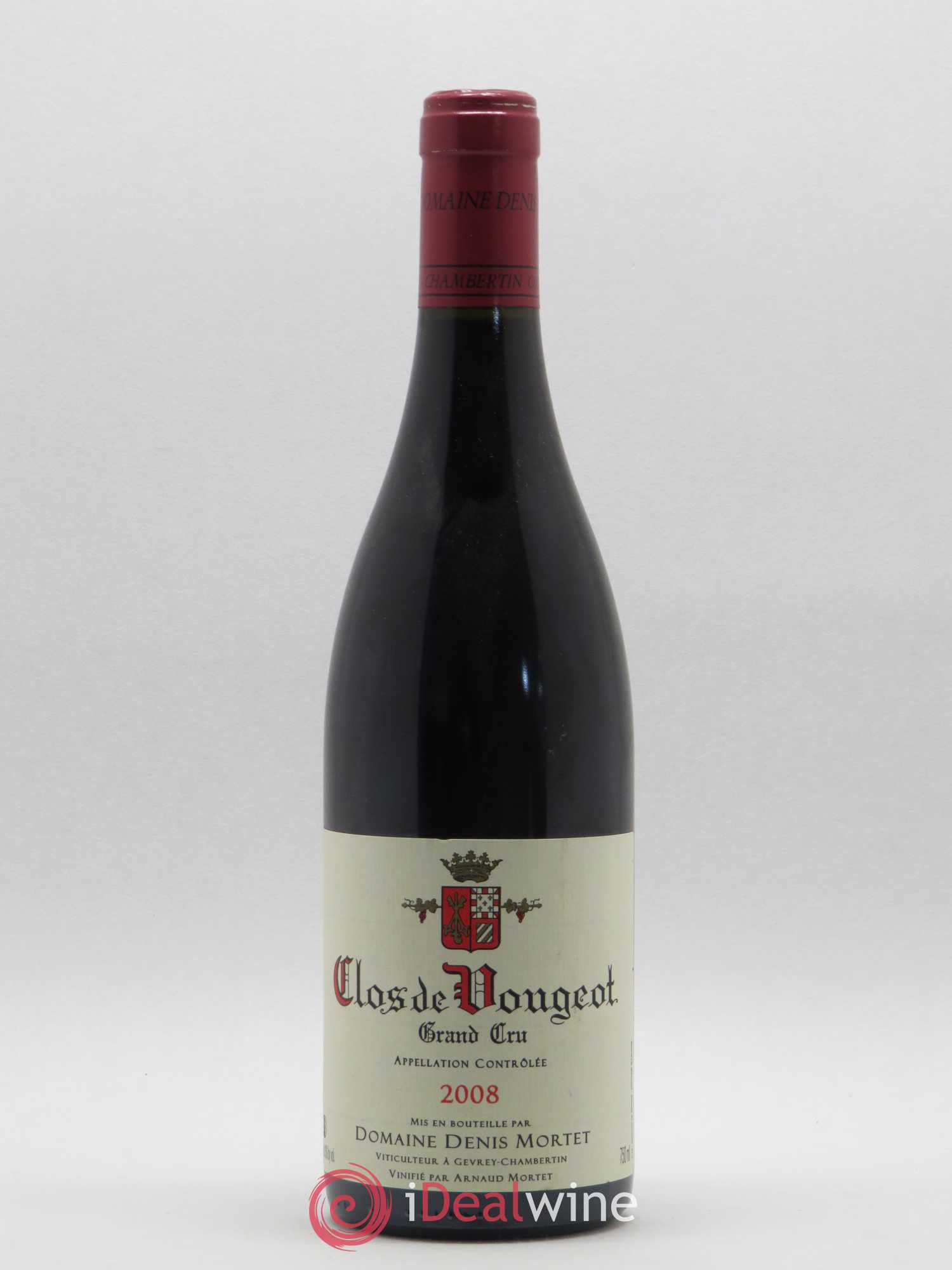 Clos de Vougeot Grand Cru Denis Mortet (Domaine) 2008 - Lot de 1 bouteille - 0