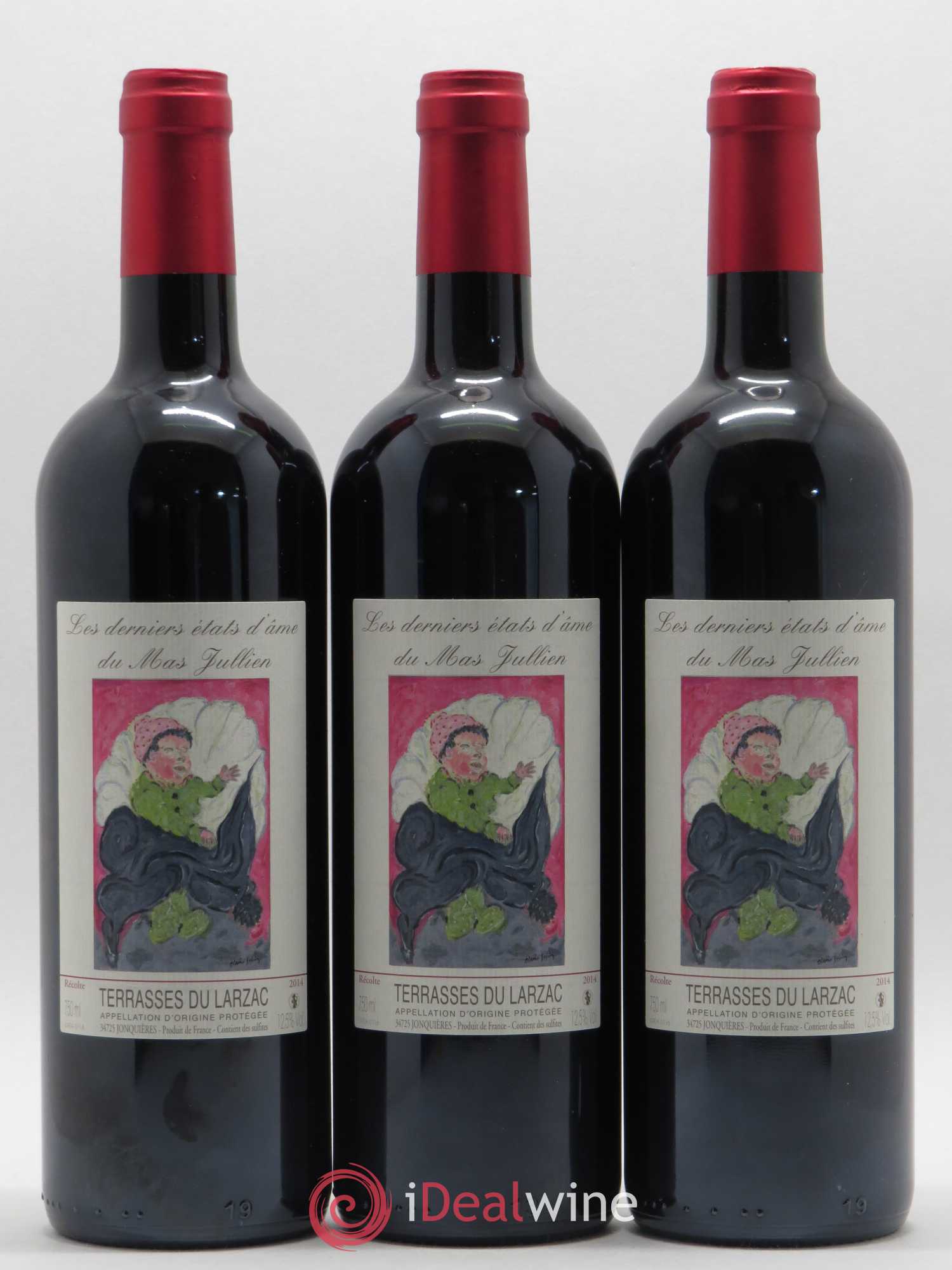 Terrasses du Larzac Mas Jullien Les Etats d'Ame du Mas Jullien Olivier Jullien 2014 - Lot de 3 bouteilles - 0