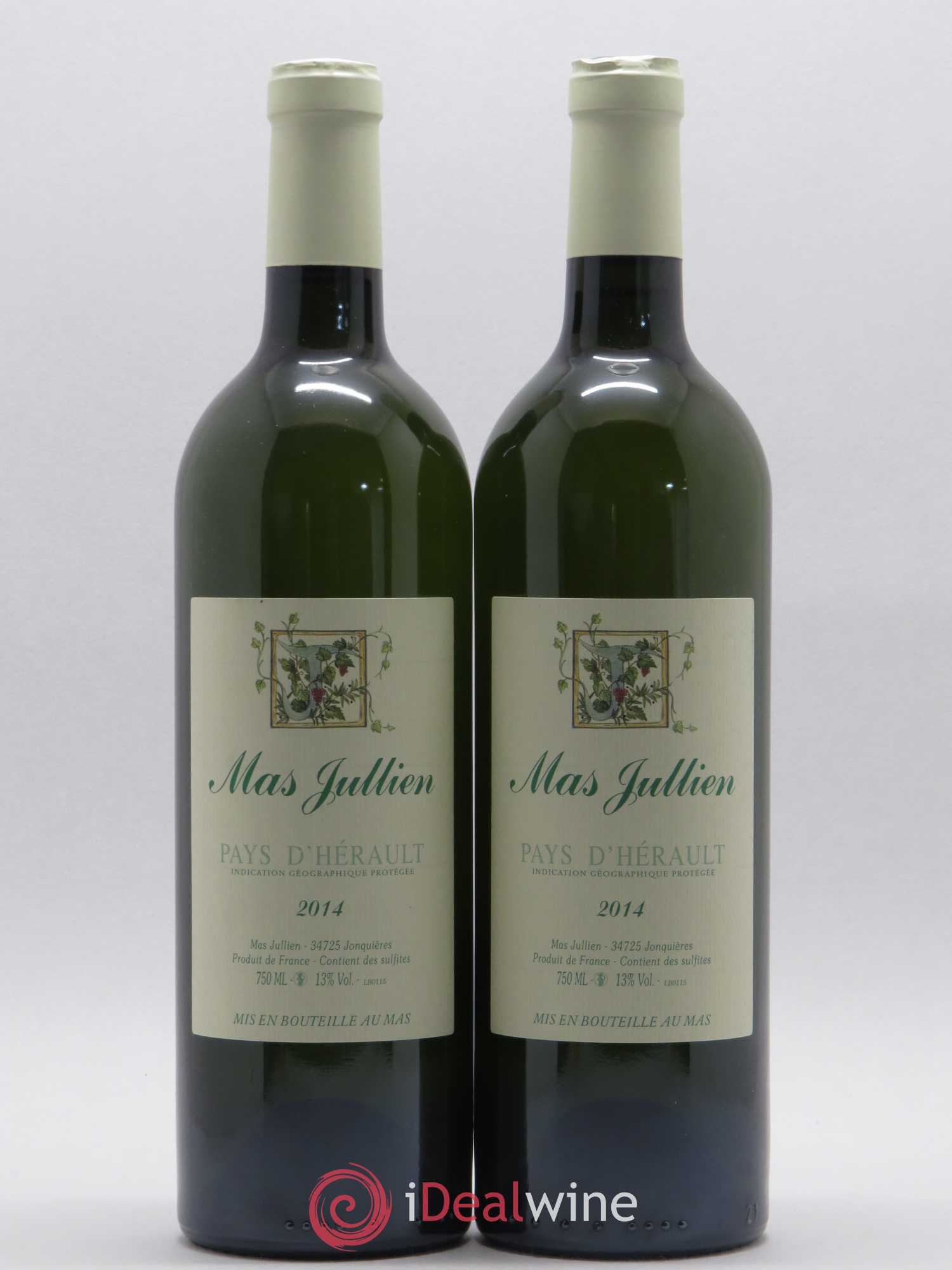 Pays d'Hérault Mas Jullien Olivier Jullien 2014 - Lot de 2 bouteilles - 0