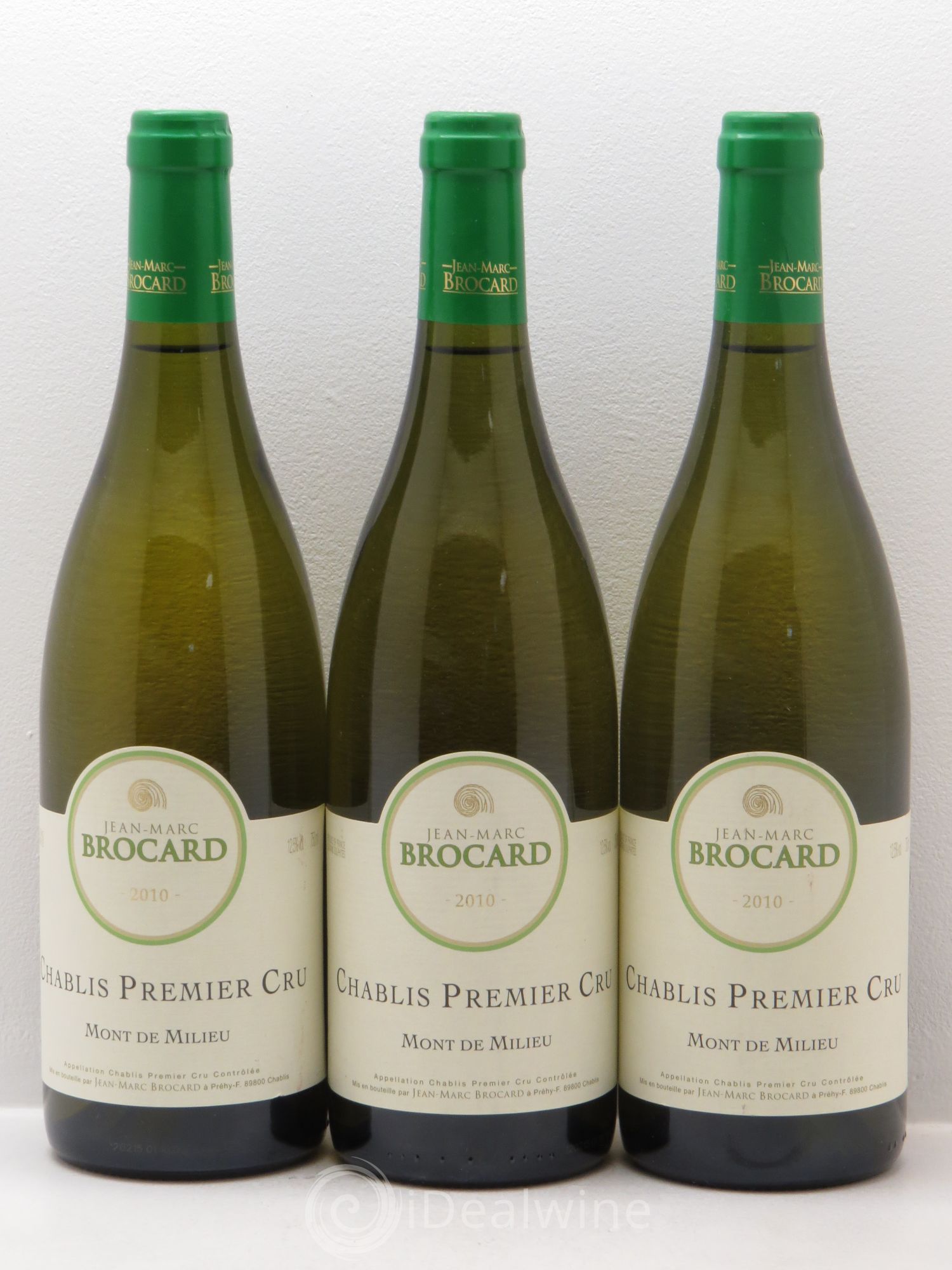 Chablis 1er Cru Domaine Brocard 2010 - Posten von 3 Flaschen - 0