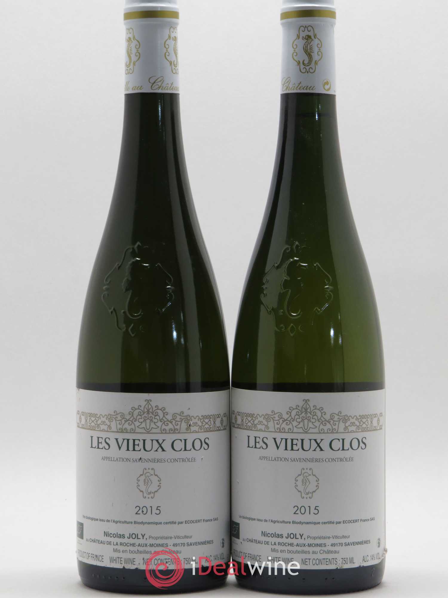 Savennières Les Vieux Clos Vignobles de la Coulée de Serrant - Nicolas Joly 2015 - Lot de 2 bouteilles - 0