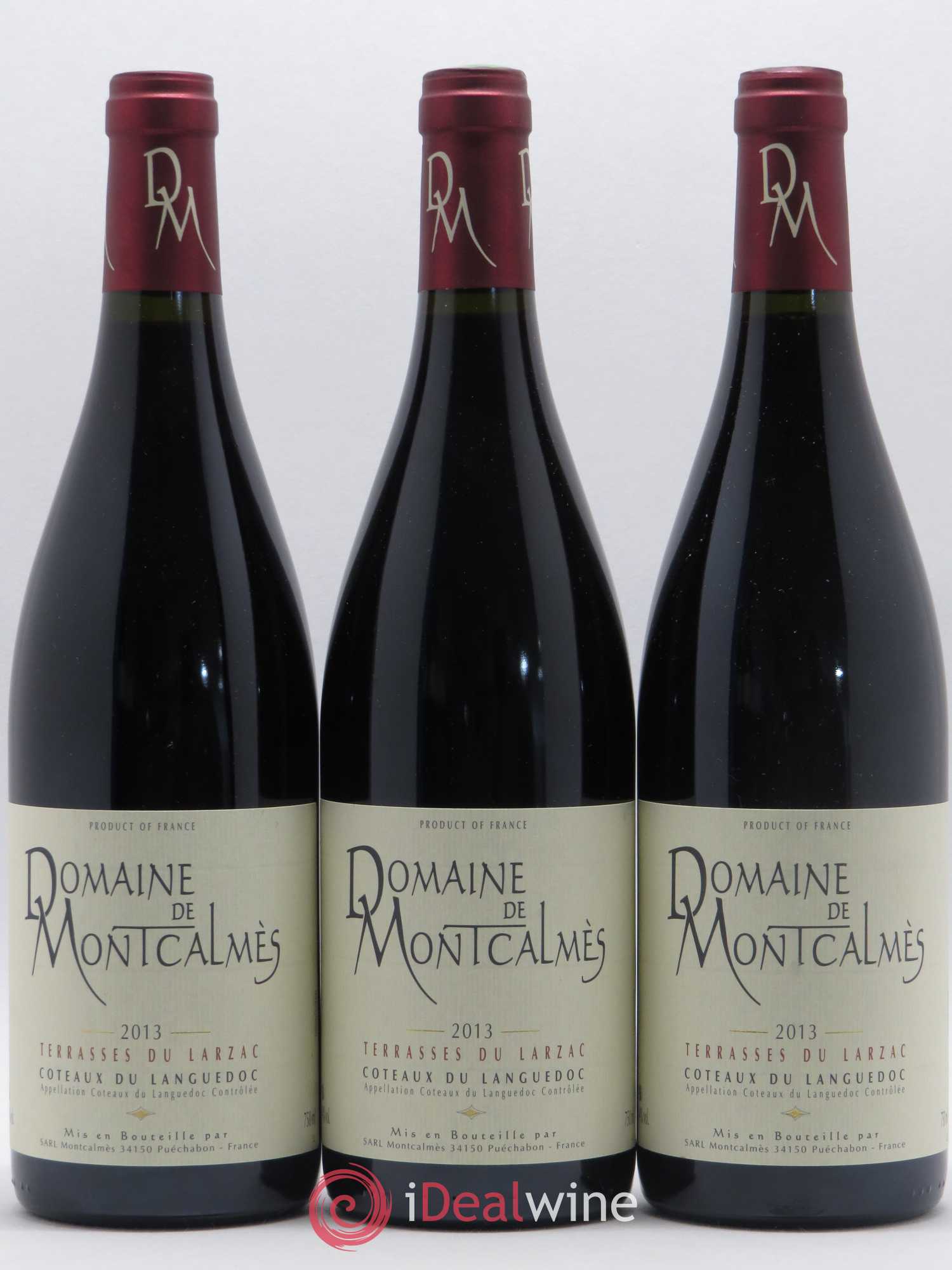 Terrasses du Larzac Domaine de Montcalmès Frédéric Pourtalié 2013 - Lot de 3 bouteilles - 0