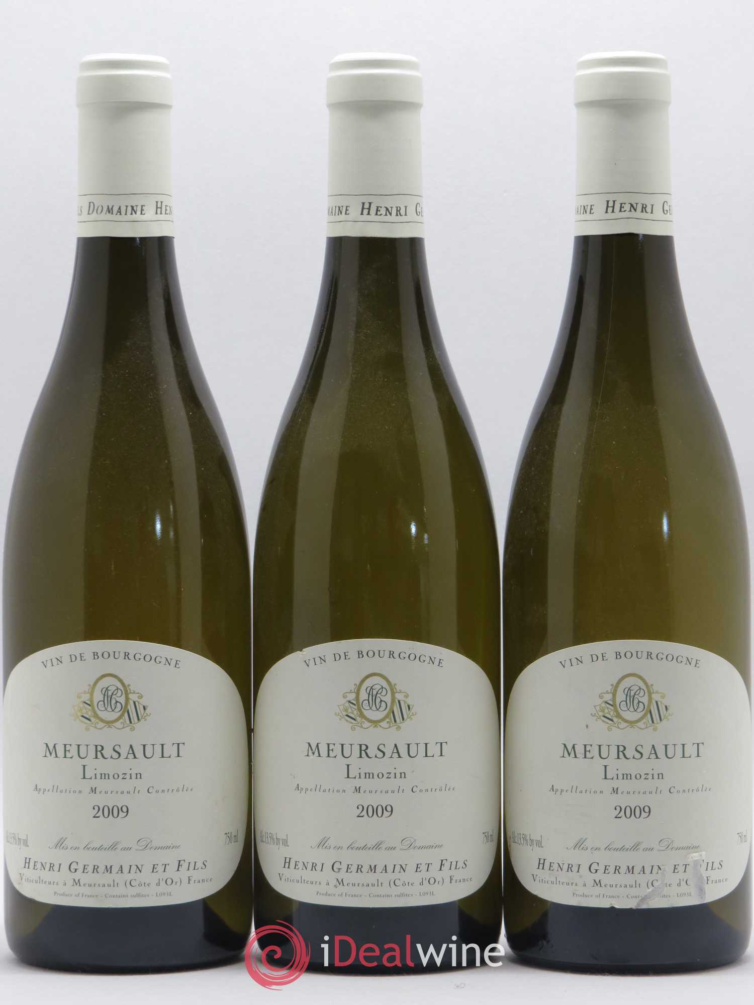 Meursault Limozin Henri Germain 2009 - Posten von 3 Flaschen - 0