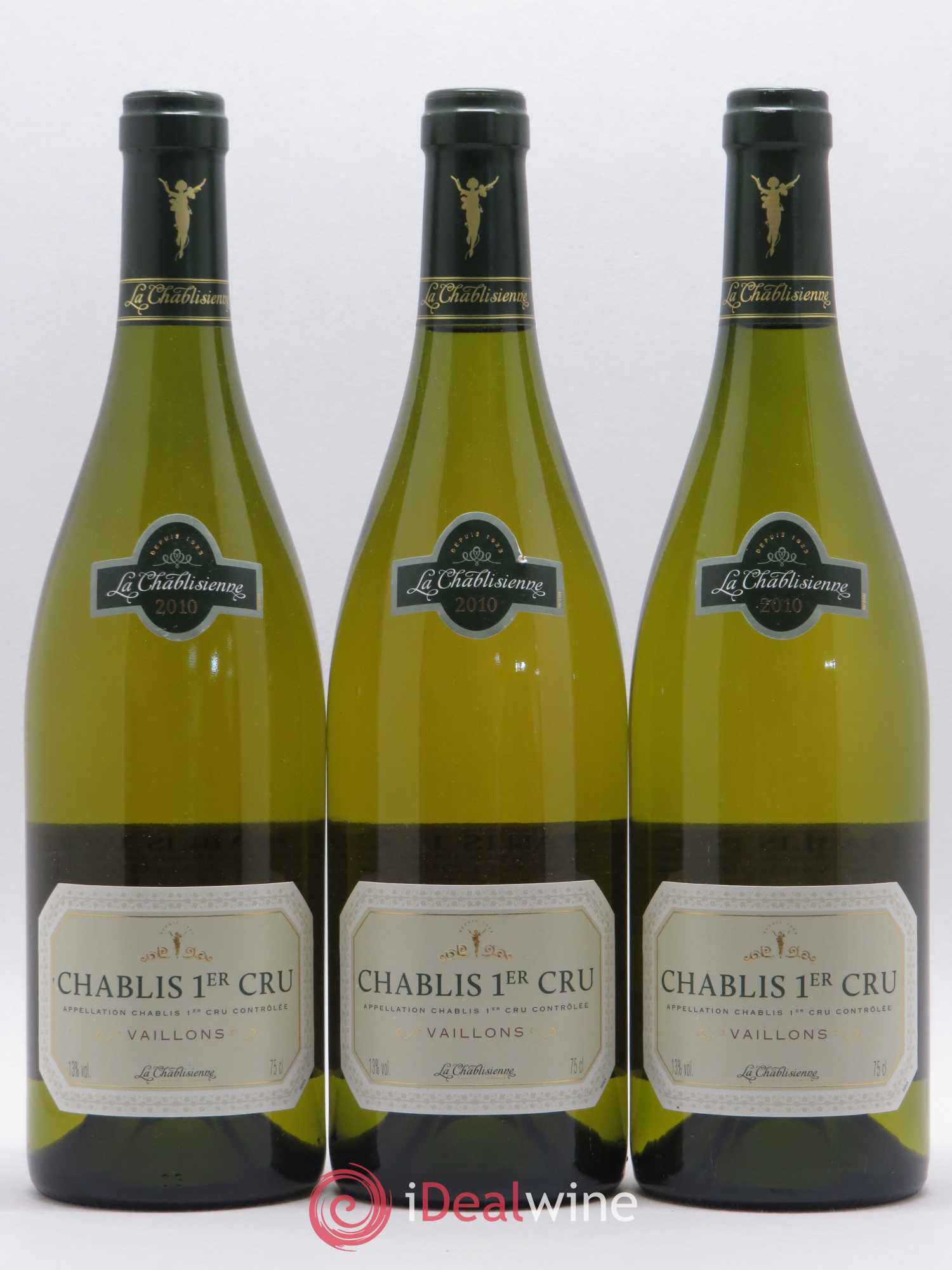 Chablis 1er Cru Vaillons La Chablisienne 2010 - Posten von 3 Flaschen - 0