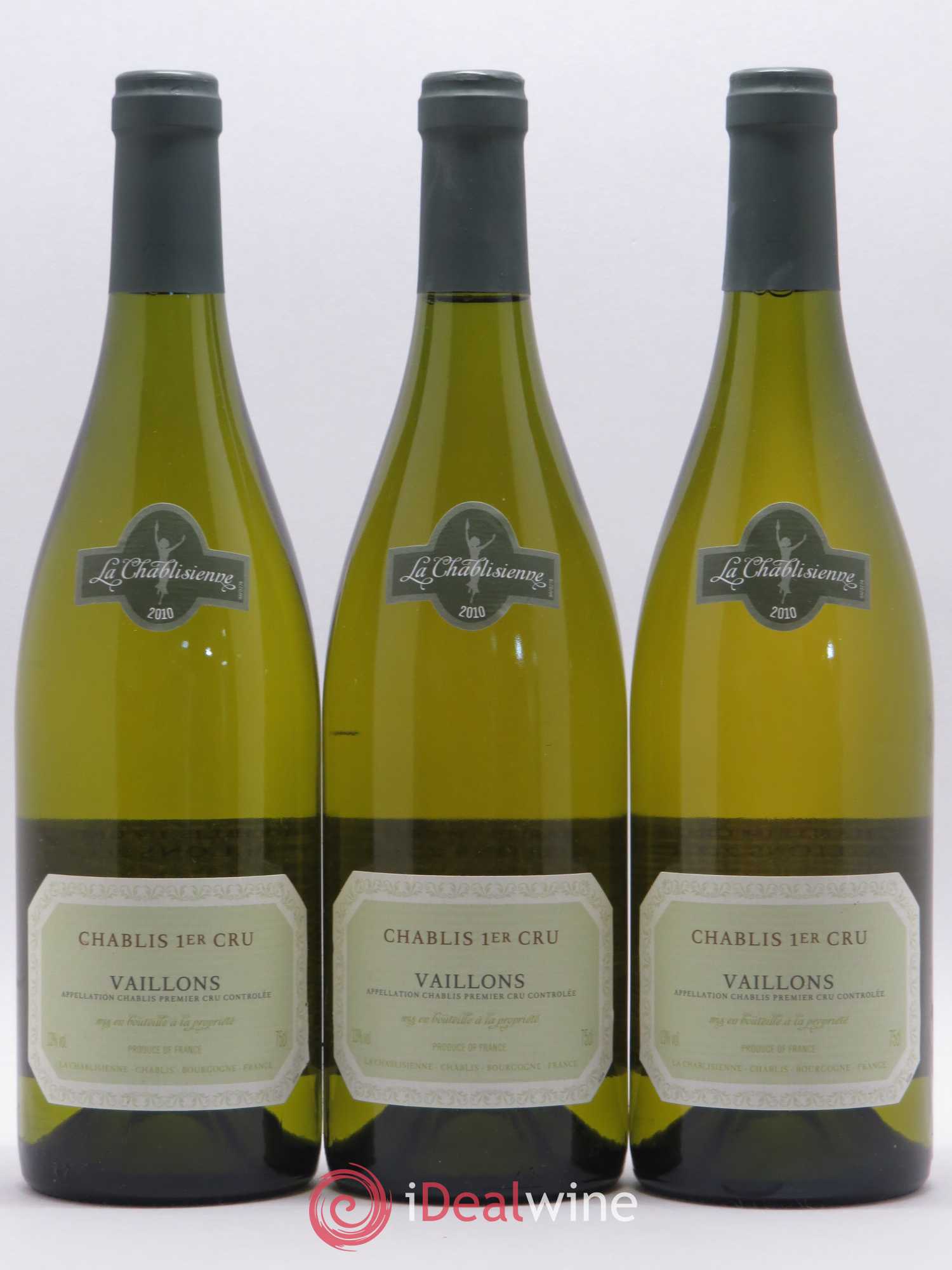 Chablis 1er Cru Vaillons La Chablisienne 2010 - Posten von 3 Flaschen - 0