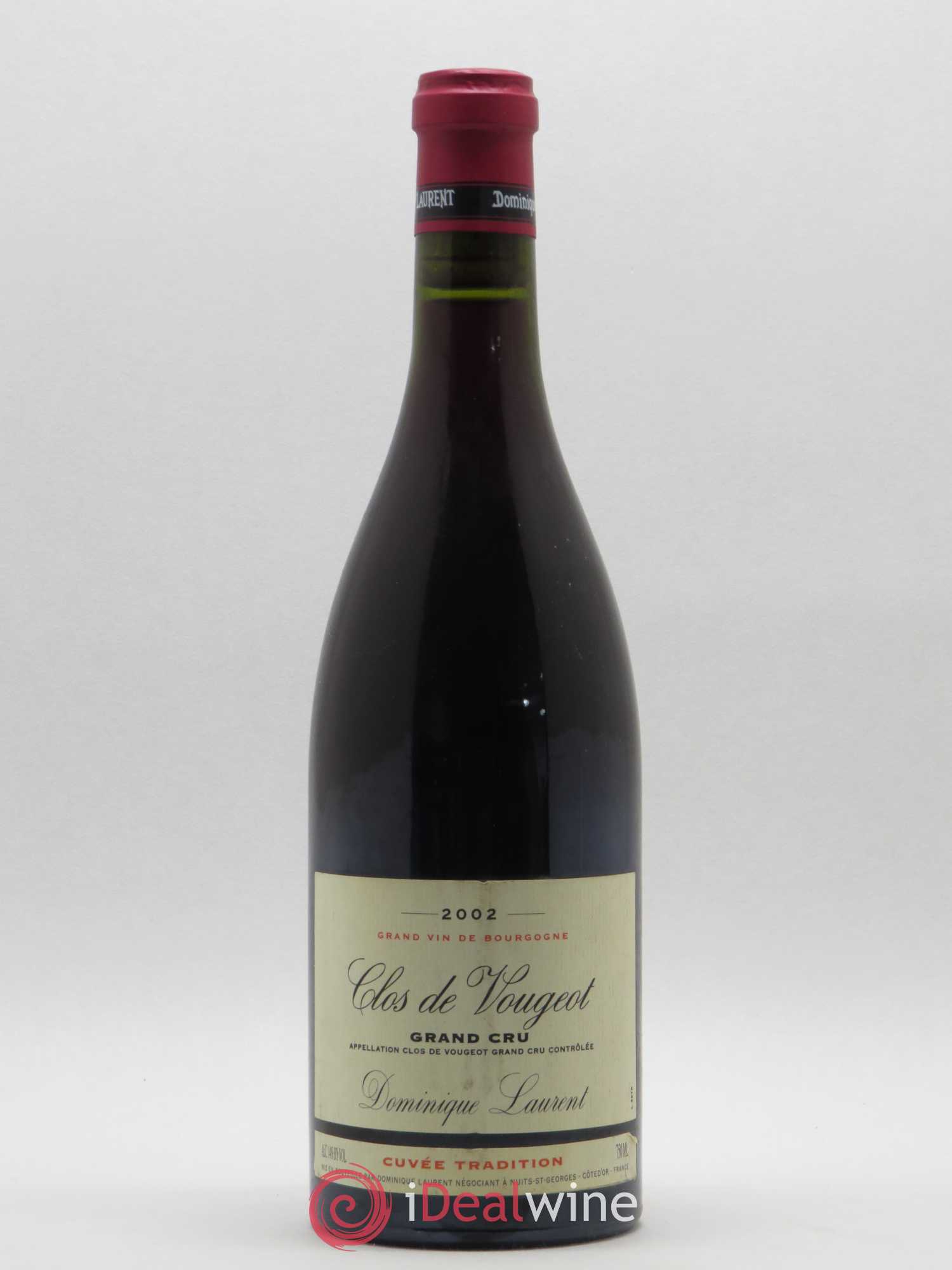 Clos de Vougeot Grand Cru Dominique Laurent 2002 - Lot de 1 bouteille - 0