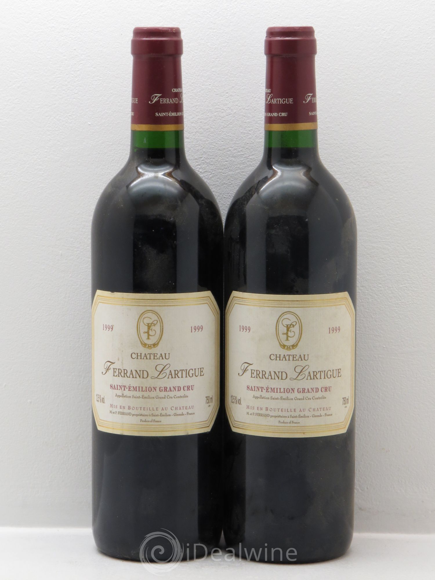 Château Ferrand Lartigue 1999 - Lot de 2 bouteilles - 0
