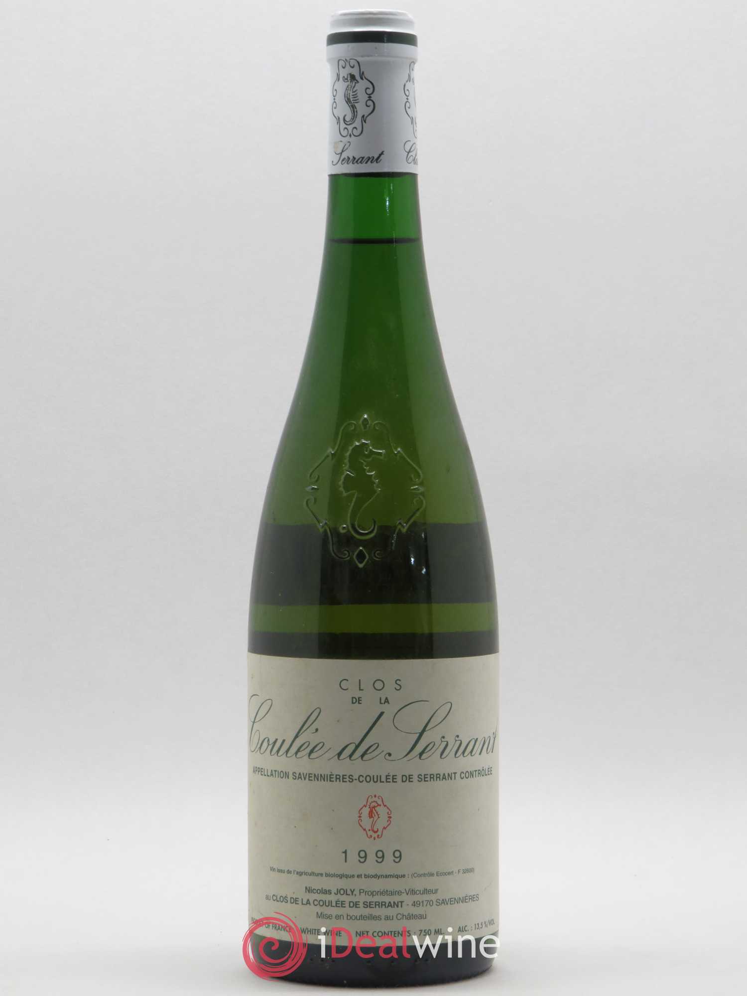 Savennières Clos de la Coulée de Serrant Vignobles de la Coulée de Serrant - Nicolas Joly 1999 - Lot de 1 bouteille - 0