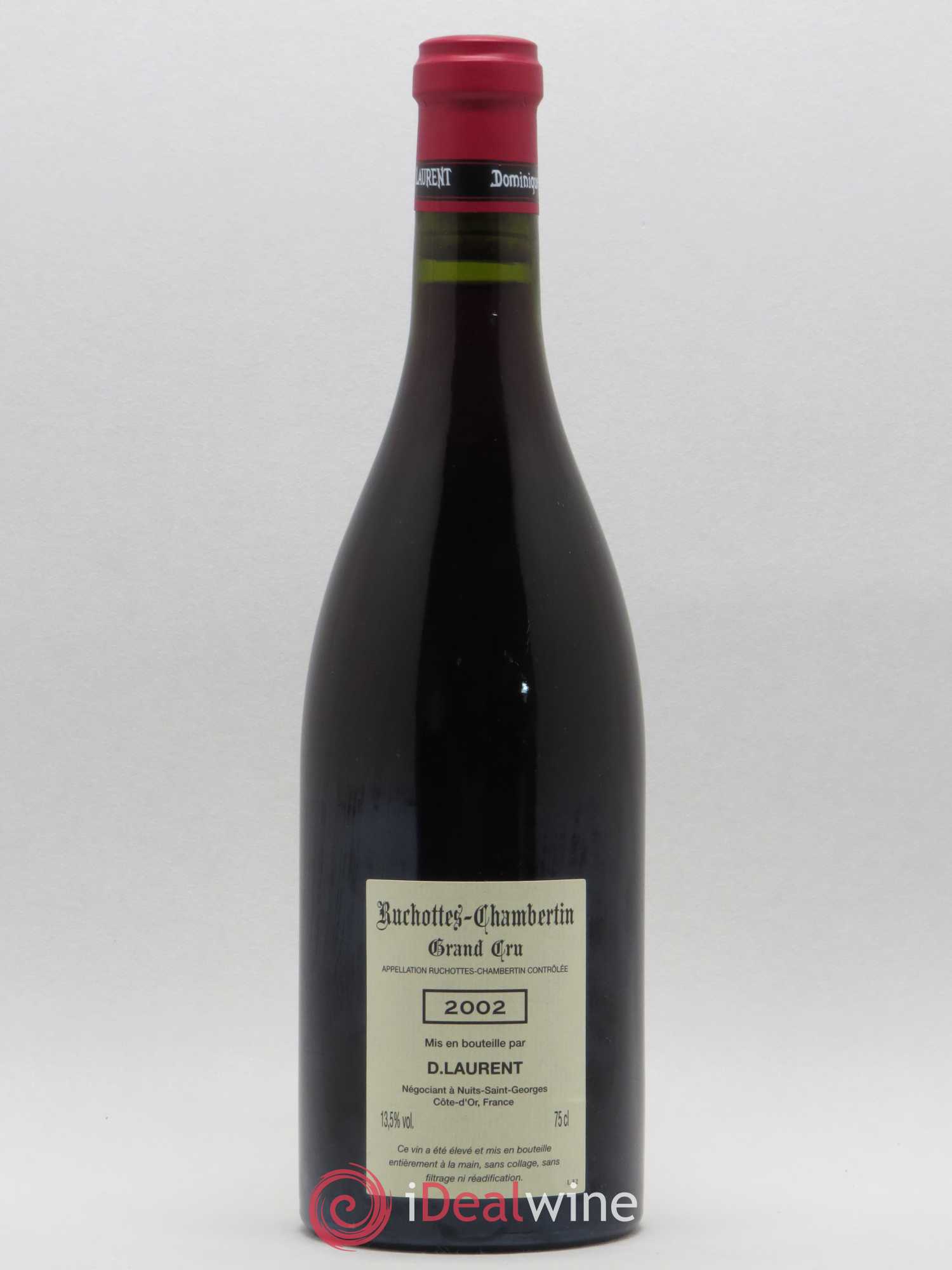 Ruchottes-Chambertin Grand Cru Vieilles vignes Dominique Laurent 2002 - Lot de 1 bouteille - 1