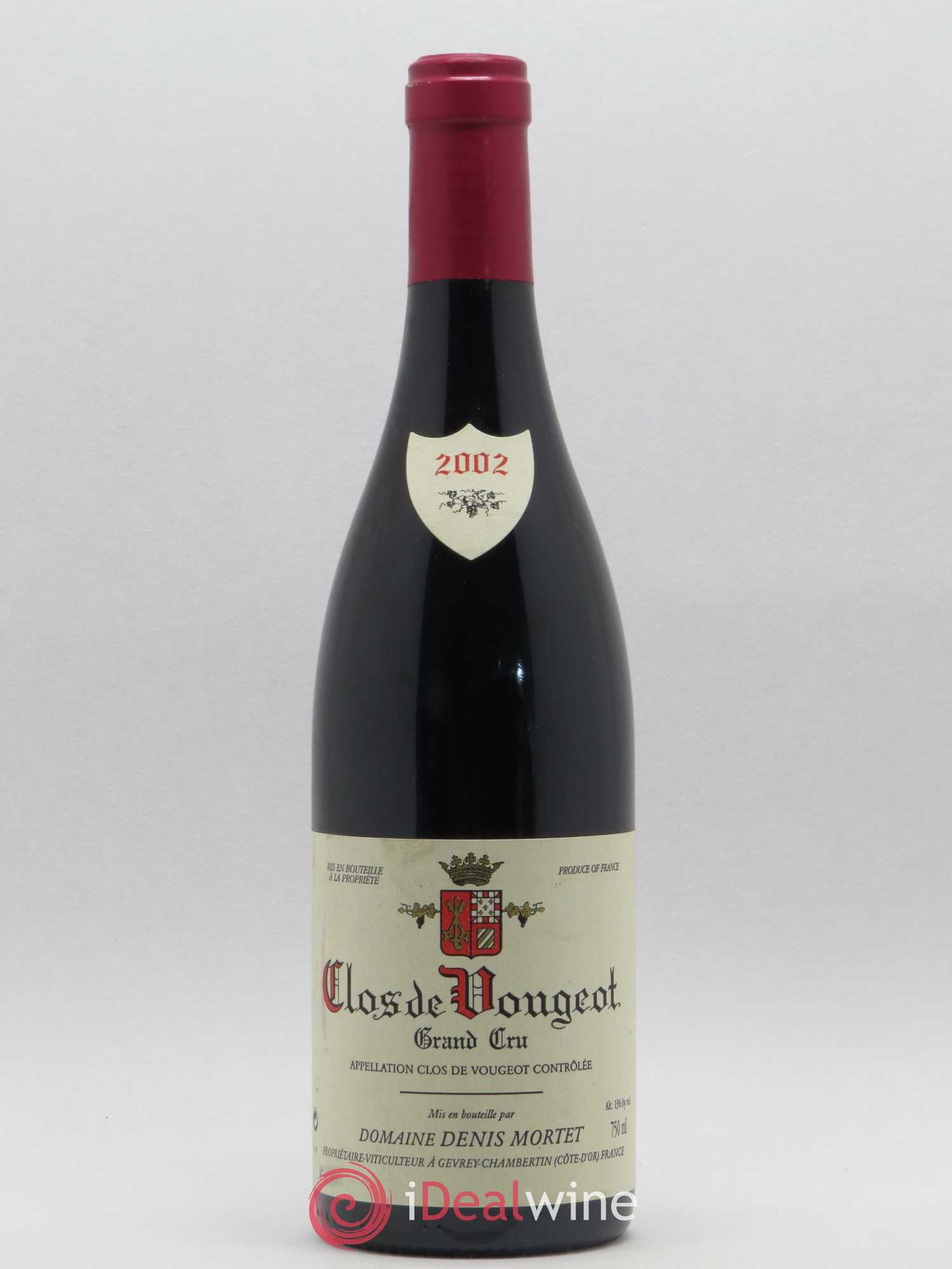 Clos de Vougeot Grand Cru Denis Mortet (Domaine) 2002 - Lot de 1 bouteille - 0