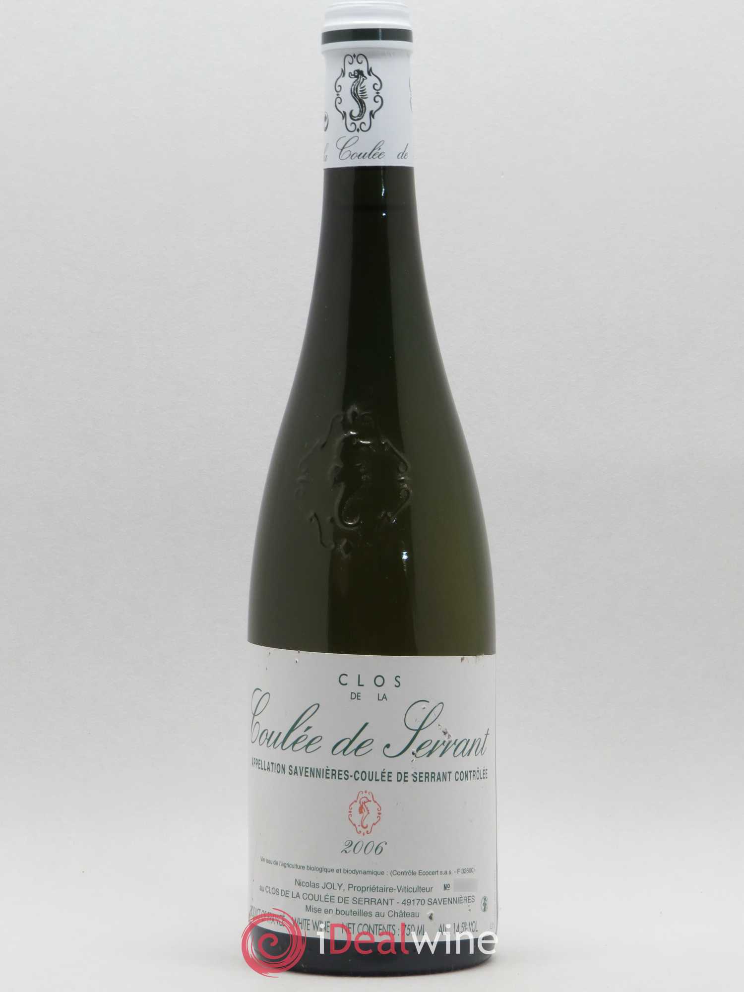 Savennières Clos de la Coulée de Serrant Vignobles de la Coulée de Serrant - Nicolas Joly 2006 - Lot de 1 bouteille - 0