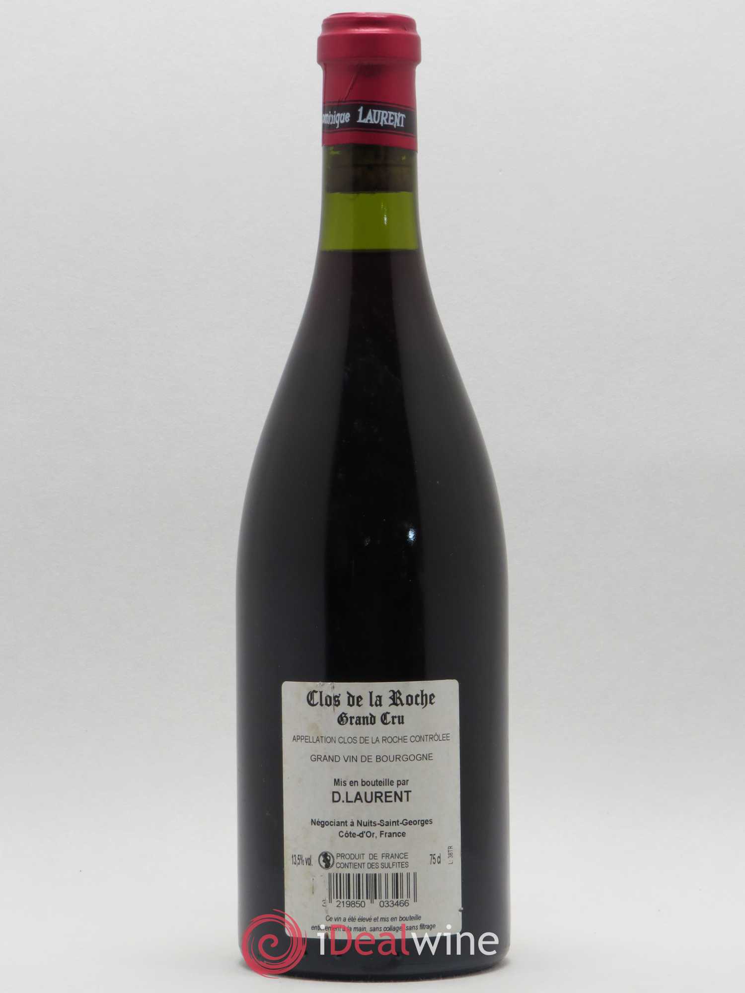 Clos de la Roche Grand Cru Vieilles vignes Intra-muros Dominique Laurent 2006 - Lot de 1 bouteille - 1