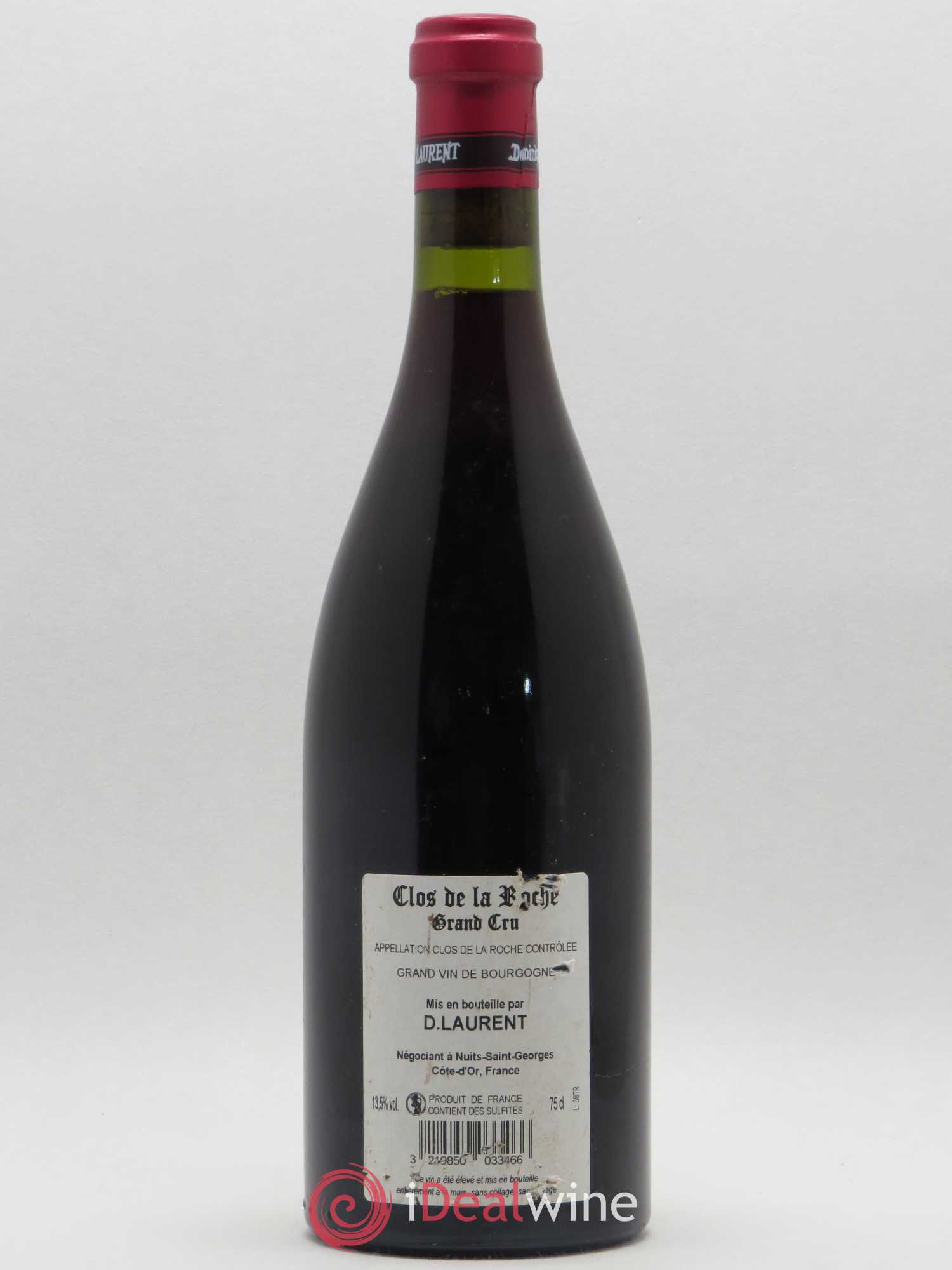 Clos de la Roche Grand Cru Vieilles vignes Intra-muros Dominique Laurent 2006 - Lot de 1 bouteille - 1