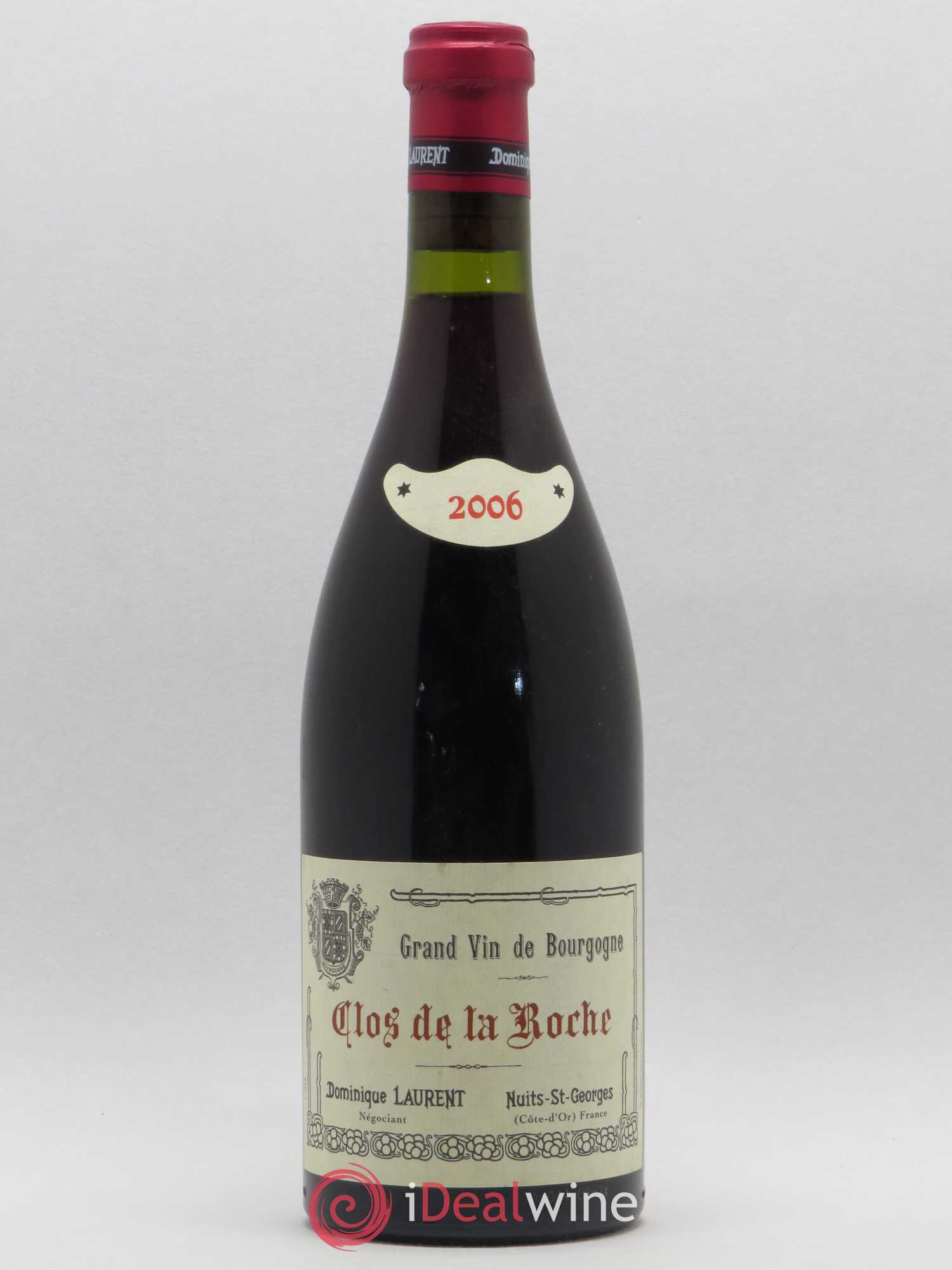 Clos de la Roche Grand Cru Vieilles vignes Intra-muros Dominique Laurent 2006 - Lot de 1 bouteille - 0