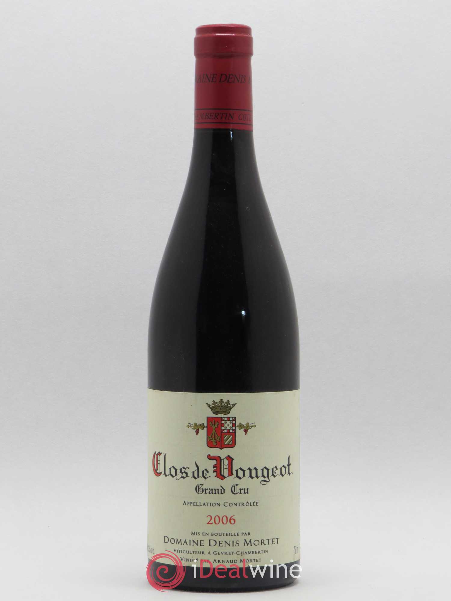 Clos de Vougeot Grand Cru Denis Mortet (Domaine) 2006 - Lot de 1 bouteille - 0