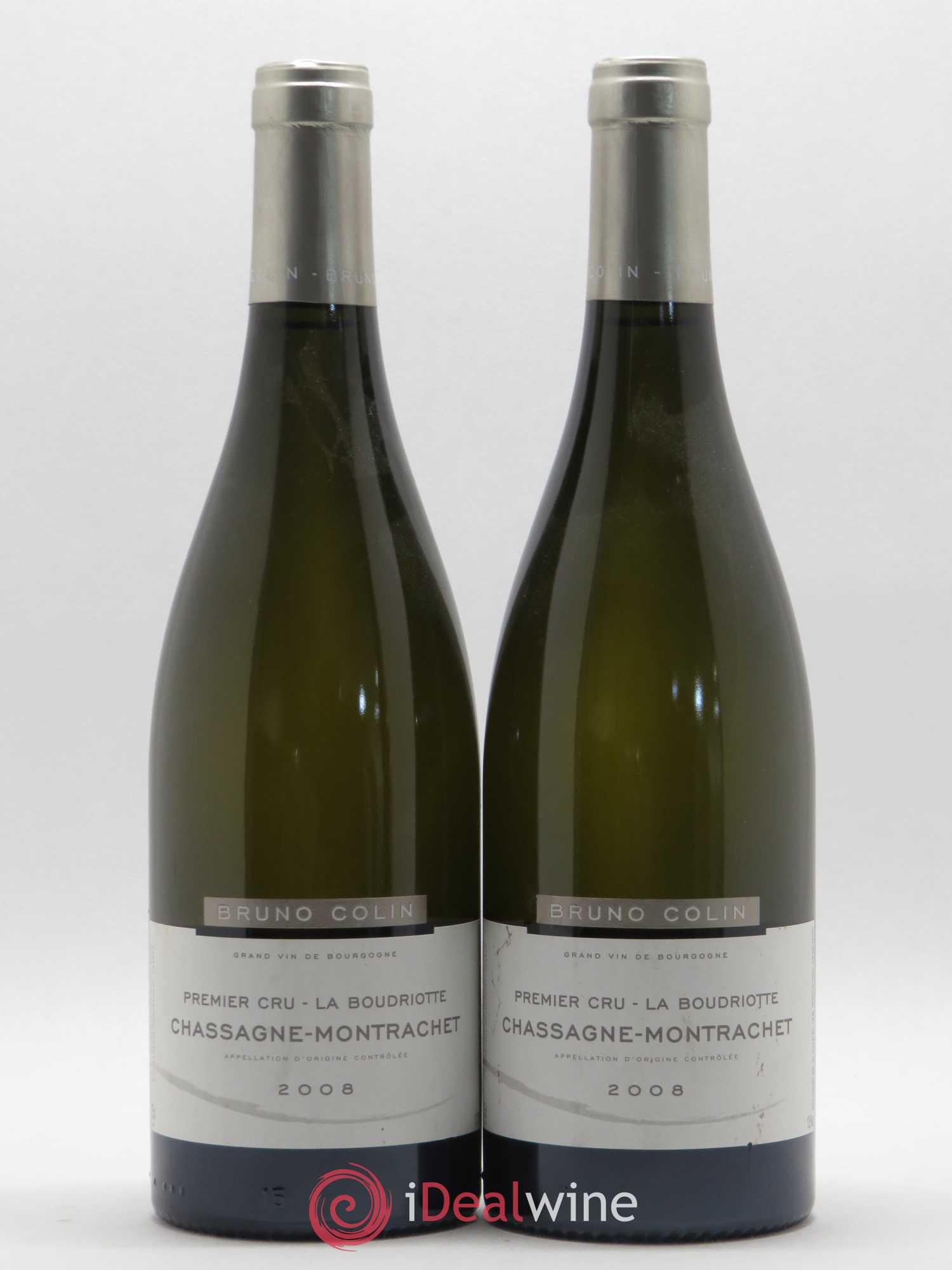 Chassagne-Montrachet 1er Cru La Boudriotte Bruno Colin 2008 - Lot de 2 bouteilles - 0