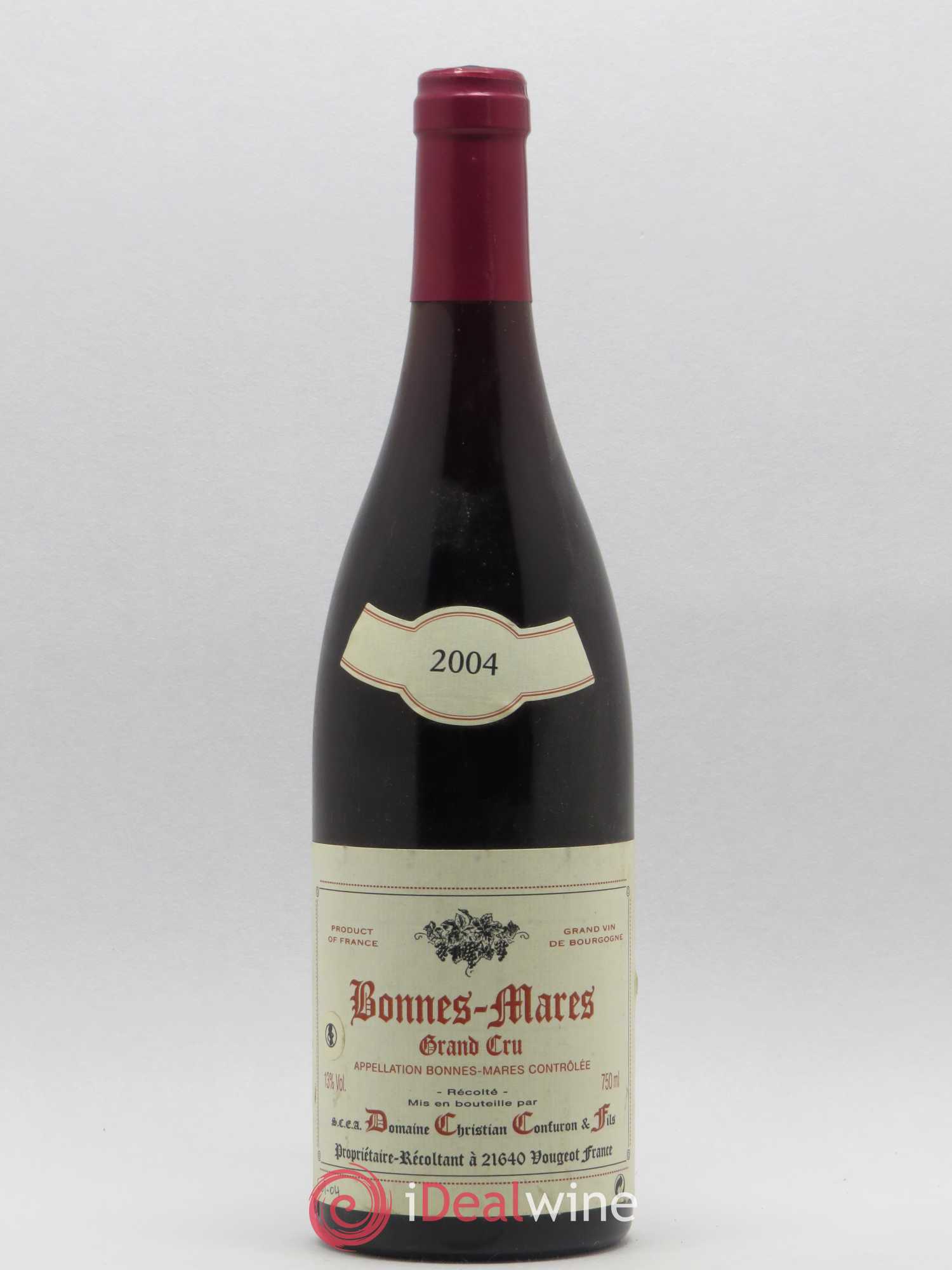 Bonnes-Mares Grand Cru Christian Confuron 2004 - Lot de 1 bouteille - 0