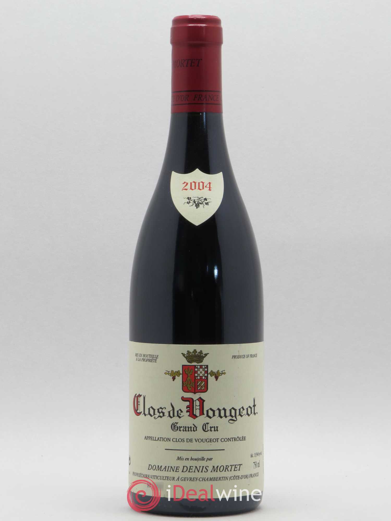 Clos de Vougeot Grand Cru Denis Mortet (Domaine) 2004 - Lot de 1 bouteille - 0